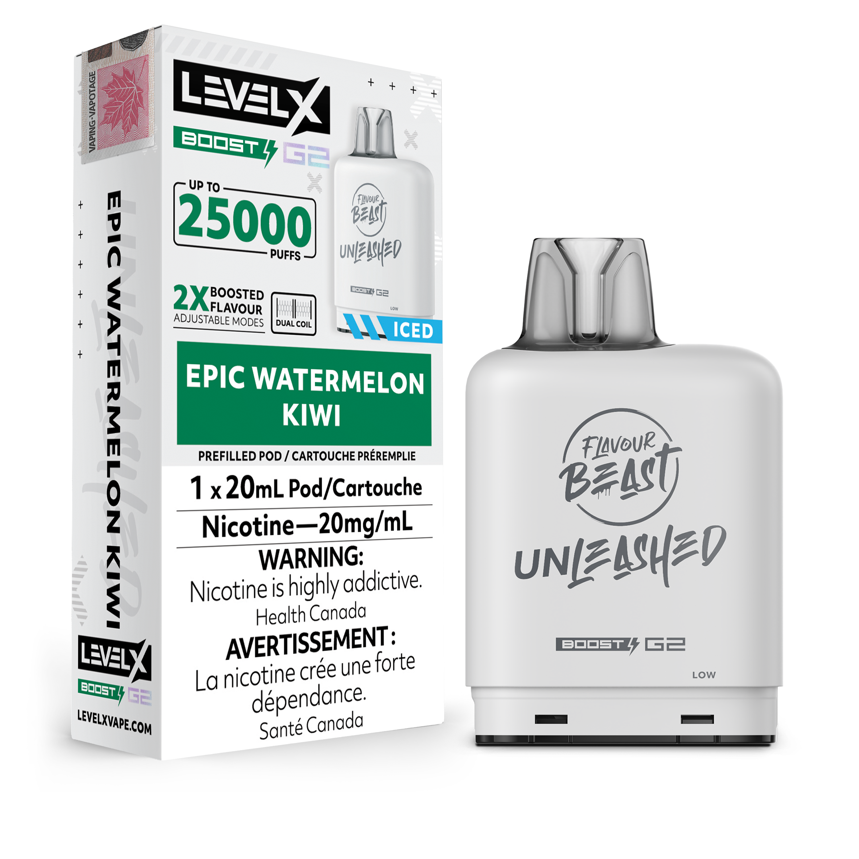 EPIC WATERMELON KIWI - LEVEL X FB UNLEASHED BOOST (20mL)