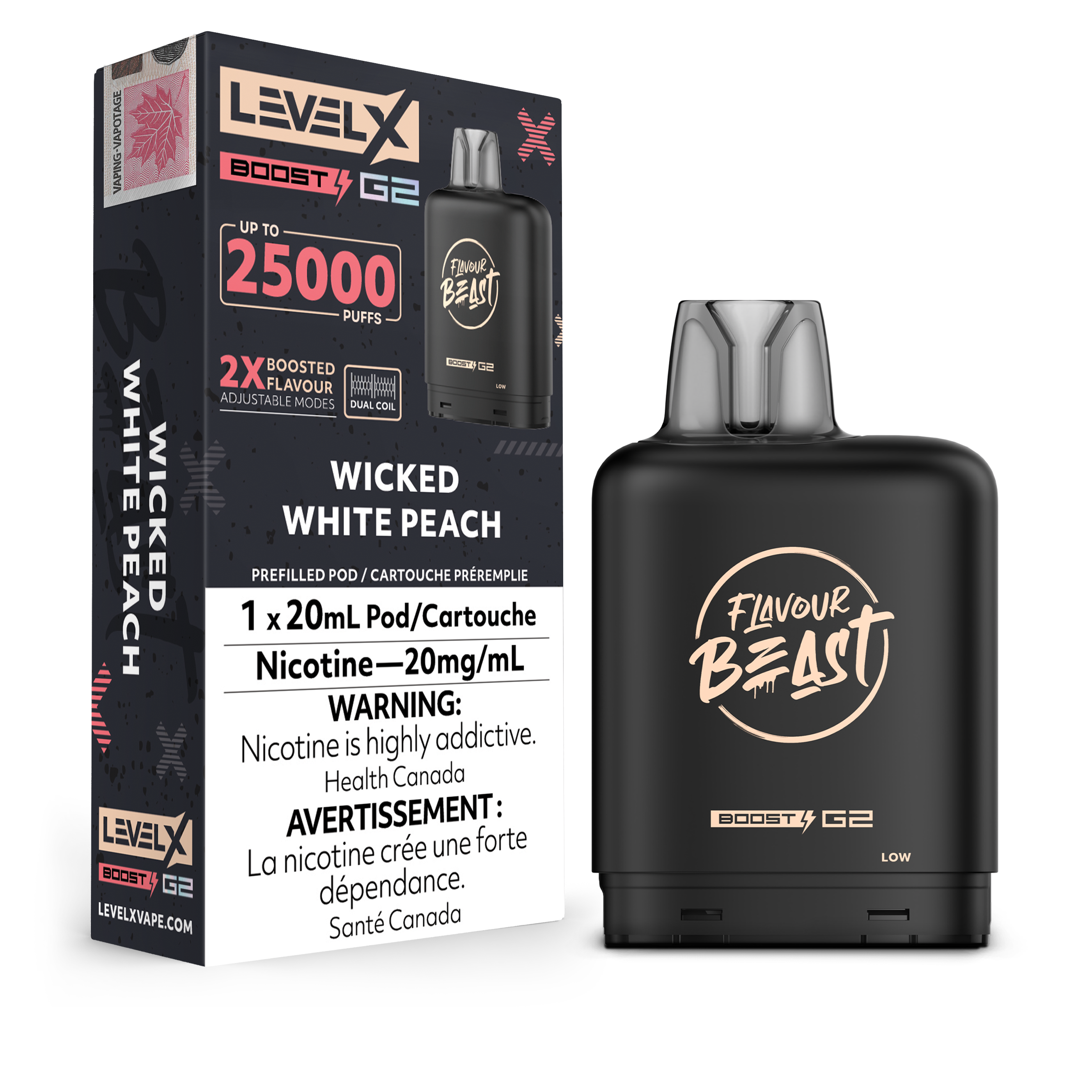 WICKED WHITE PEACH - LEVEL X FB BOOST (20mL)