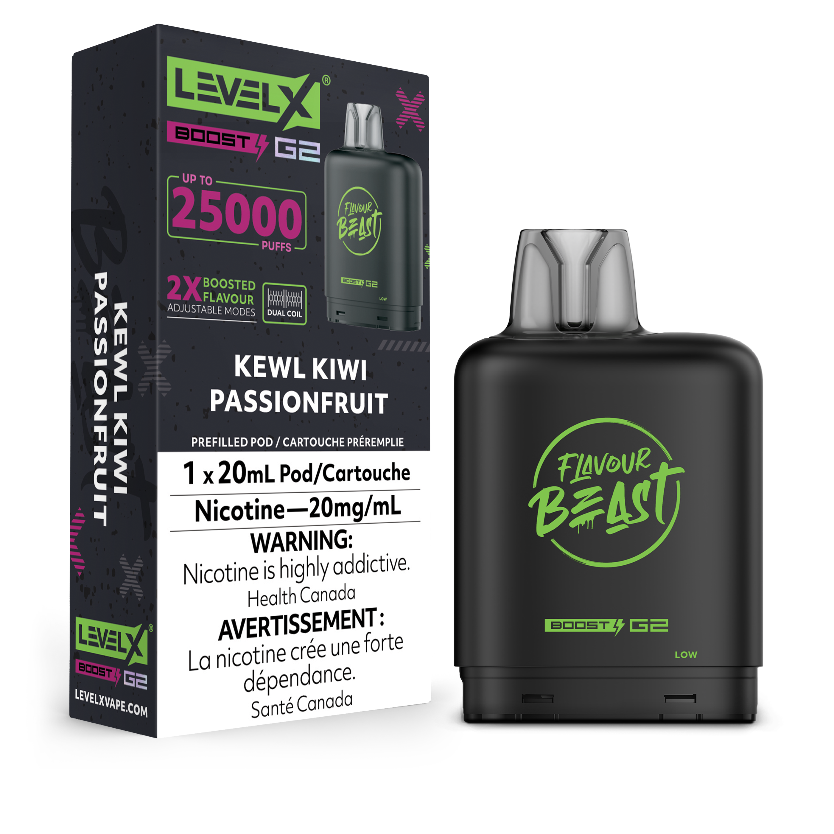 KEWL KIWI PASSIONFRUIT - LEVEL X FB BOOST (20mL)