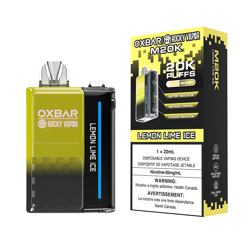 LEMON LIME ICE - OXBAR M20K BY ROCKY VAPOR