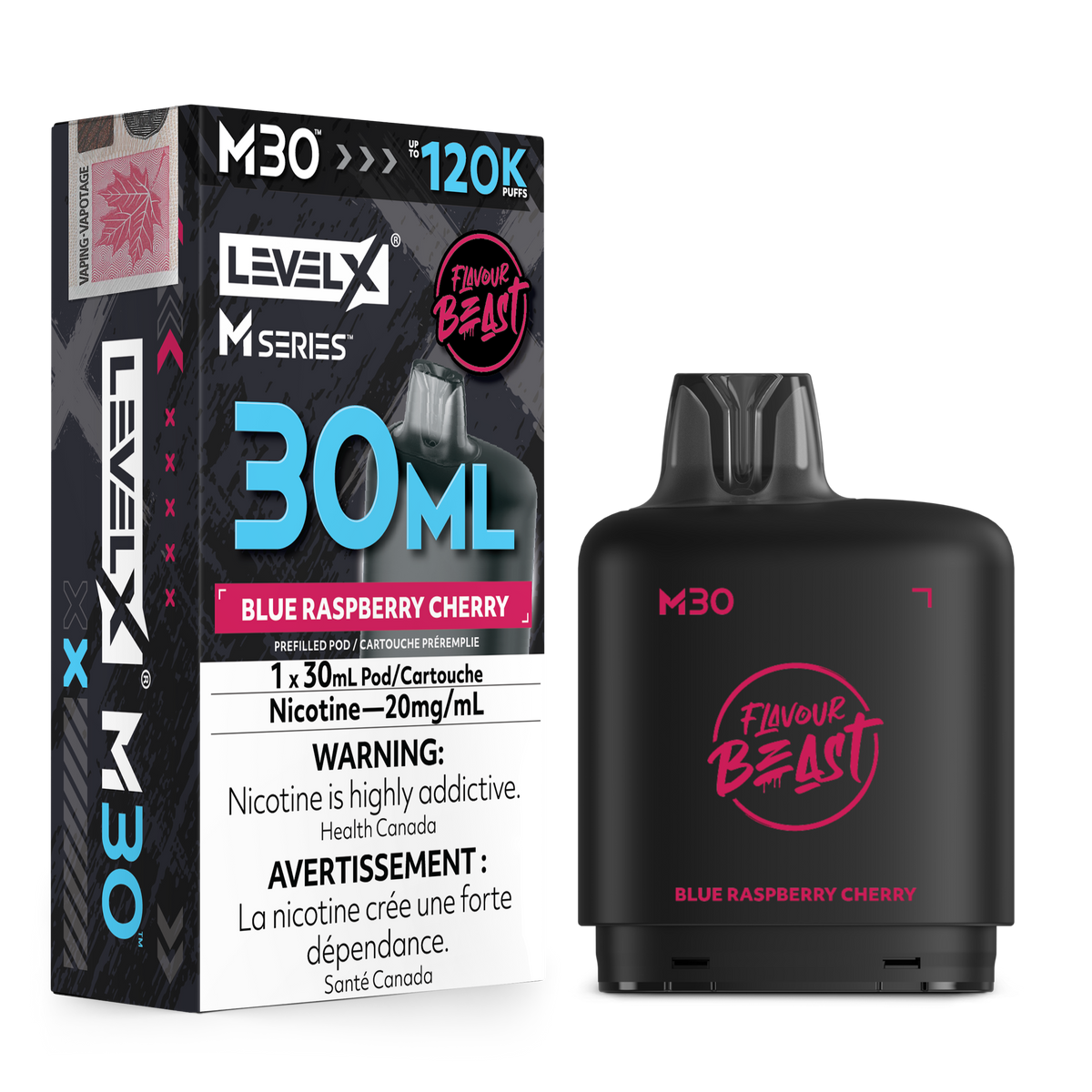 BLUE RASPBERRY CHERRY - LEVEL X M30 (30mL) *LEVEL X M DEVICE REQUIRED*