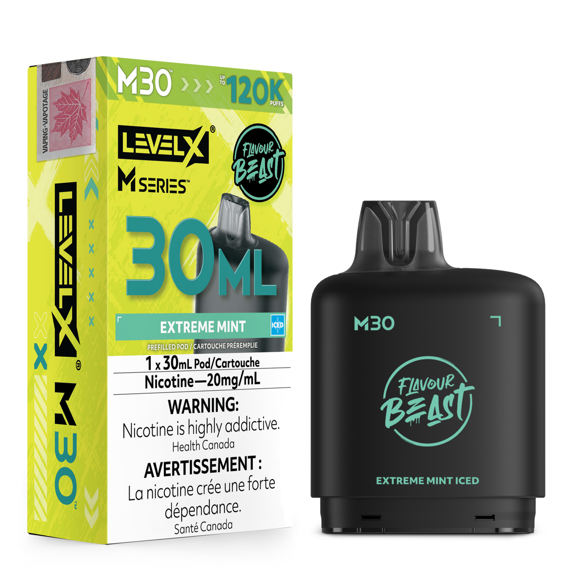 EXTREME MINT ICED - LEVEL X M30 (30mL) *LEVEL X M DEVICE REQUIRED*