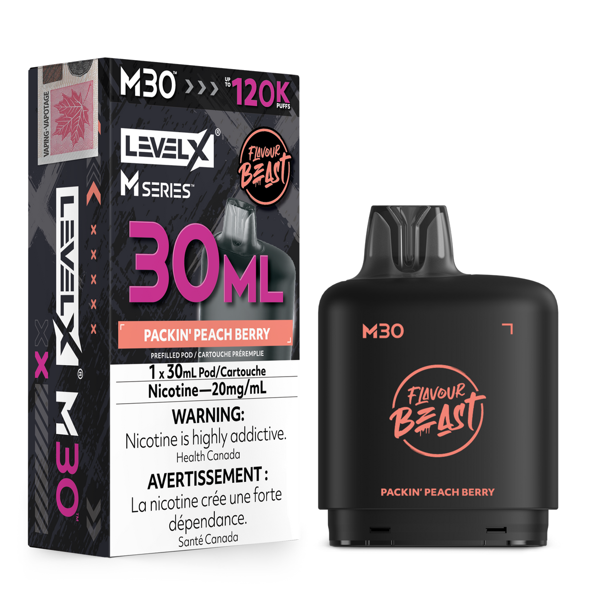 PACKIN' PEACH BERRY - LEVEL X M30 (30mL) *LEVEL X M DEVICE REQUIRED*