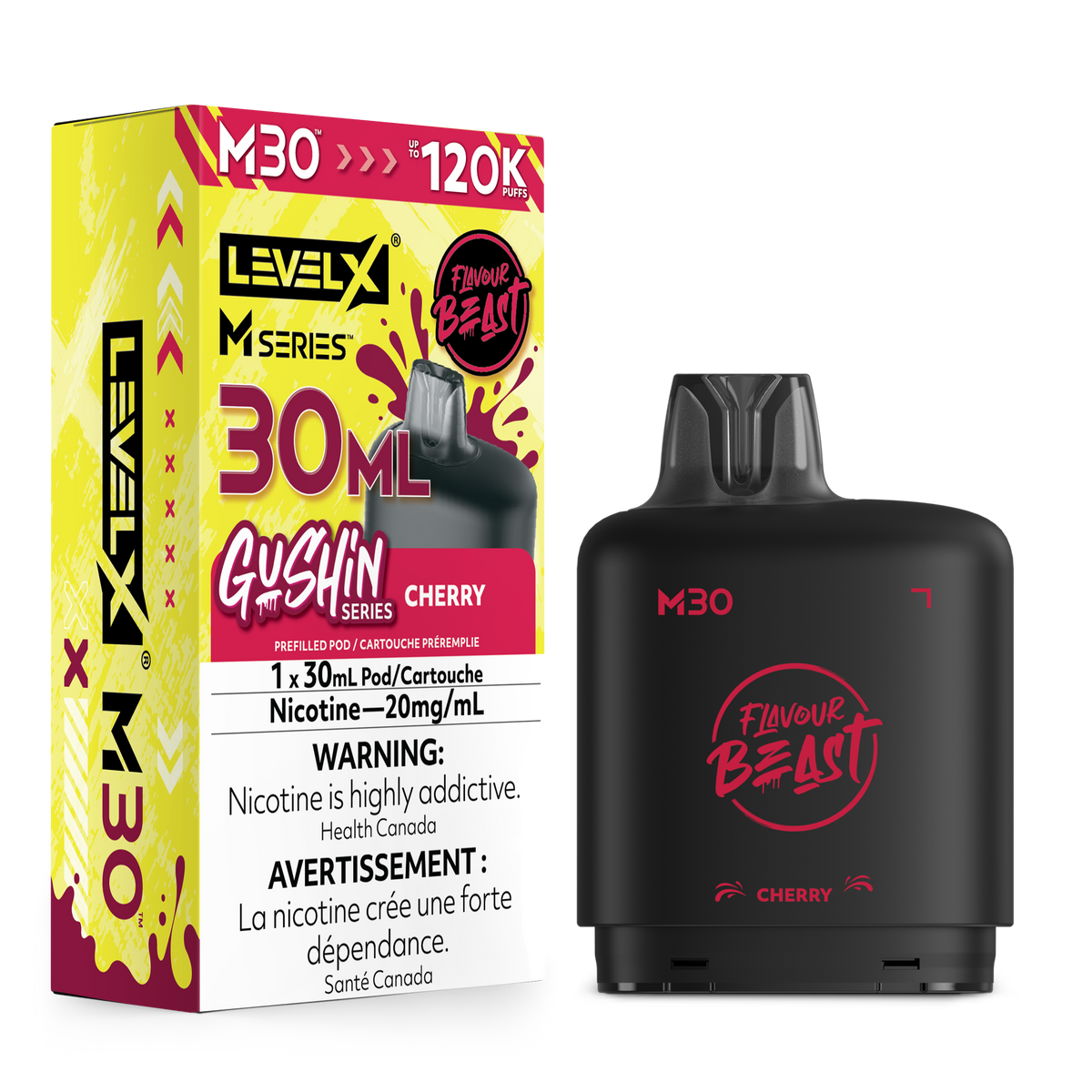 GUSHIN CHERRY - LEVEL X M30 (30mL) *LEVEL X M DEVICE REQUIRED*