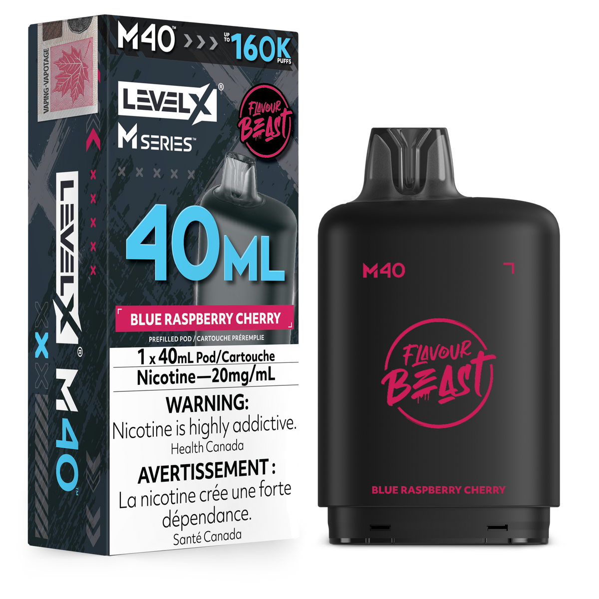 BLUE RASPBERRY CHERRY - LEVEL X M40 (40mL) *LEVEL X M DEVICE REQUIRED*