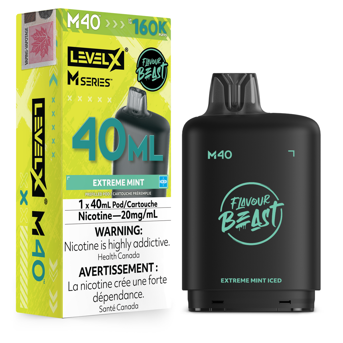 EXTREME MINT ICED - LEVEL X M40 (40mL) *LEVEL X M DEVICE REQUIRED*