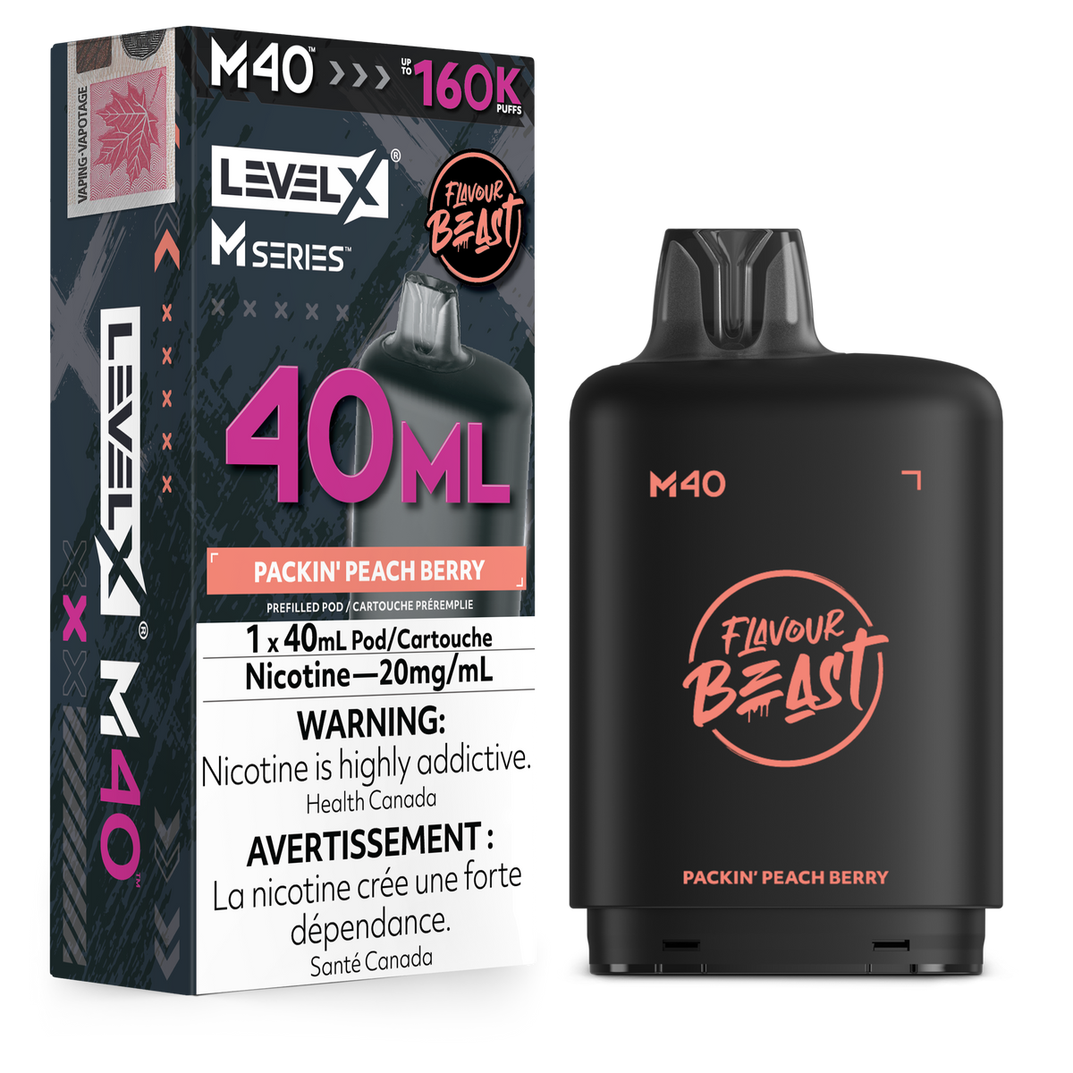 PACKIN' PEACH BERRY - LEVEL X M40 (40mL) *LEVEL X M DEVICE REQUIRED*