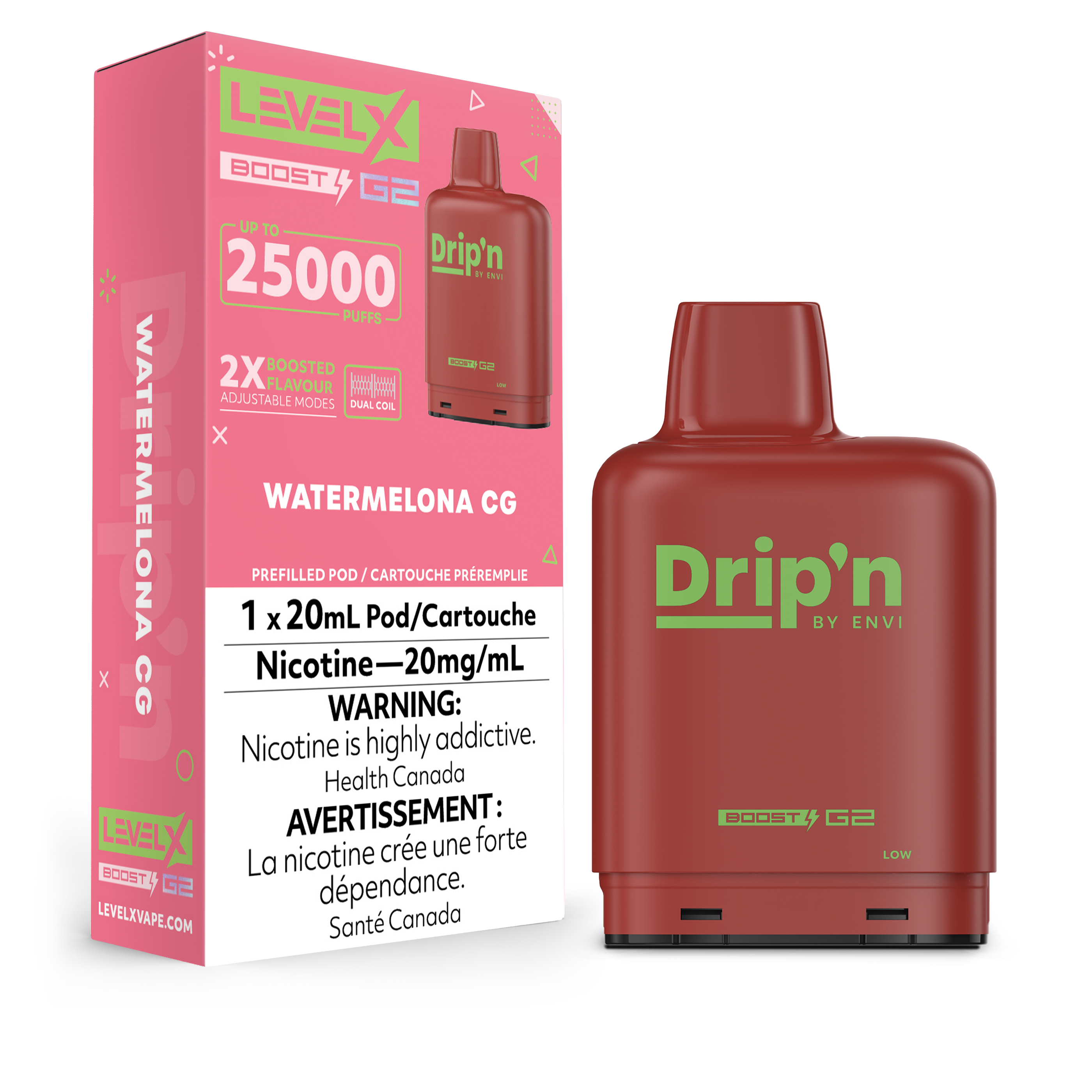 WATERMELONA CG - LEVEL X DRIP'N BOOST (20mL)