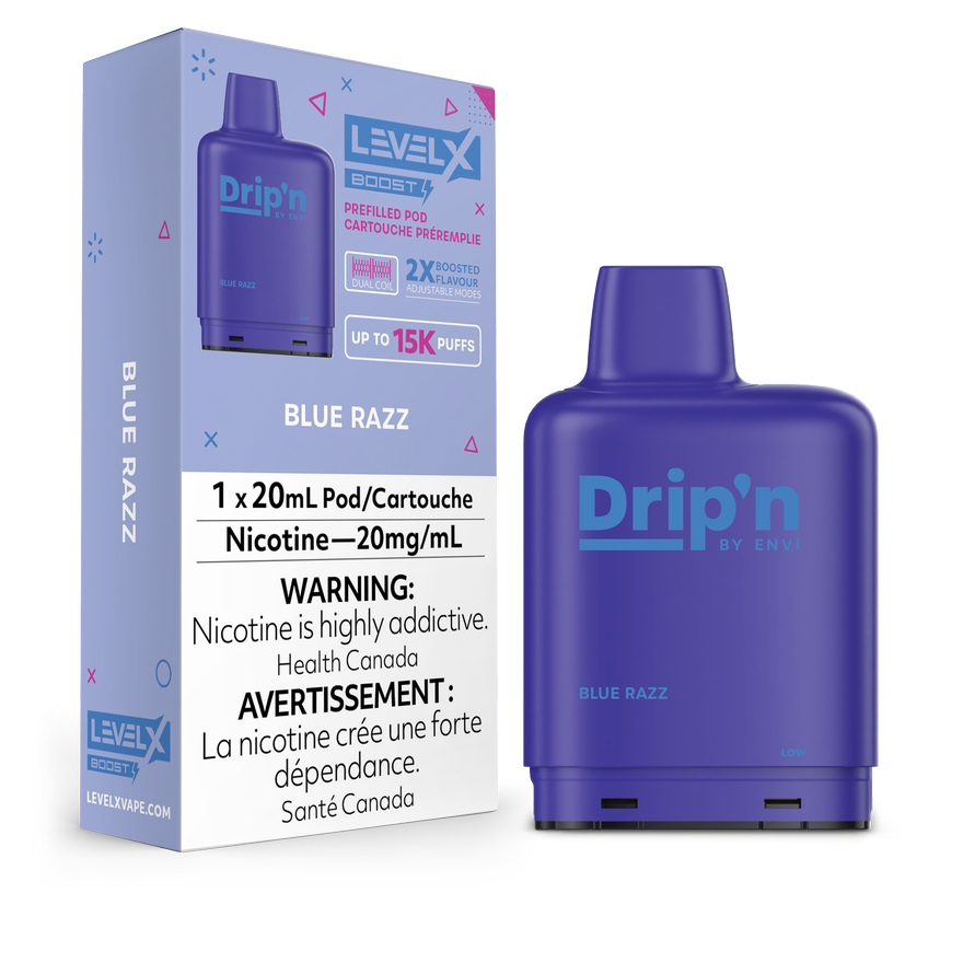 BLUE RAZZ - LEVEL X DRIP'N BOOST (20mL)