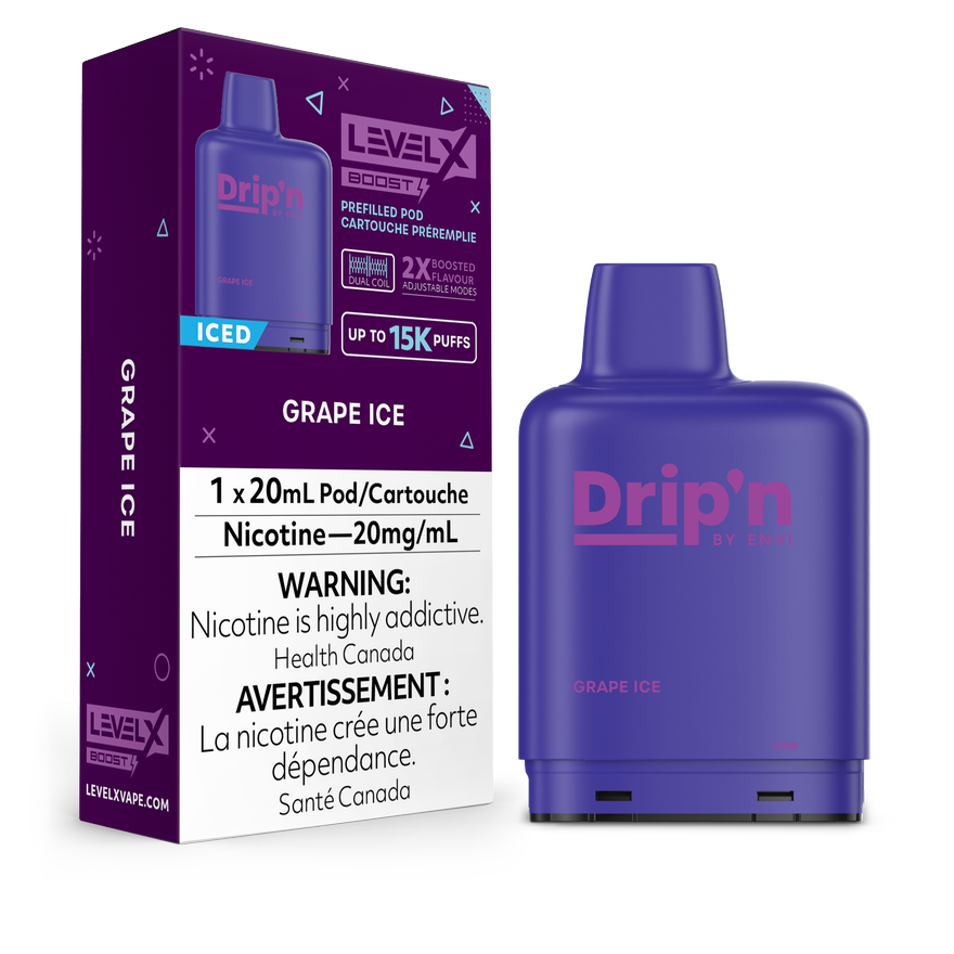 GRAPE ICE - LEVEL X DRIP'N BOOST (20mL)
