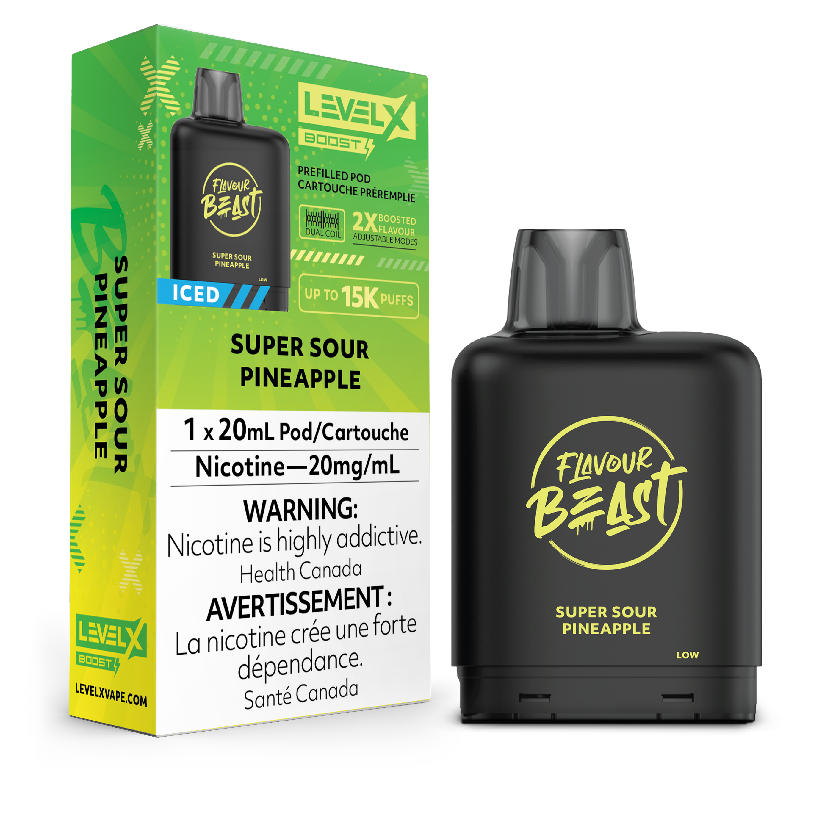 SUPER SOUR PINEAPPLE ICED - LEVEL X FB BOOST (20mL)