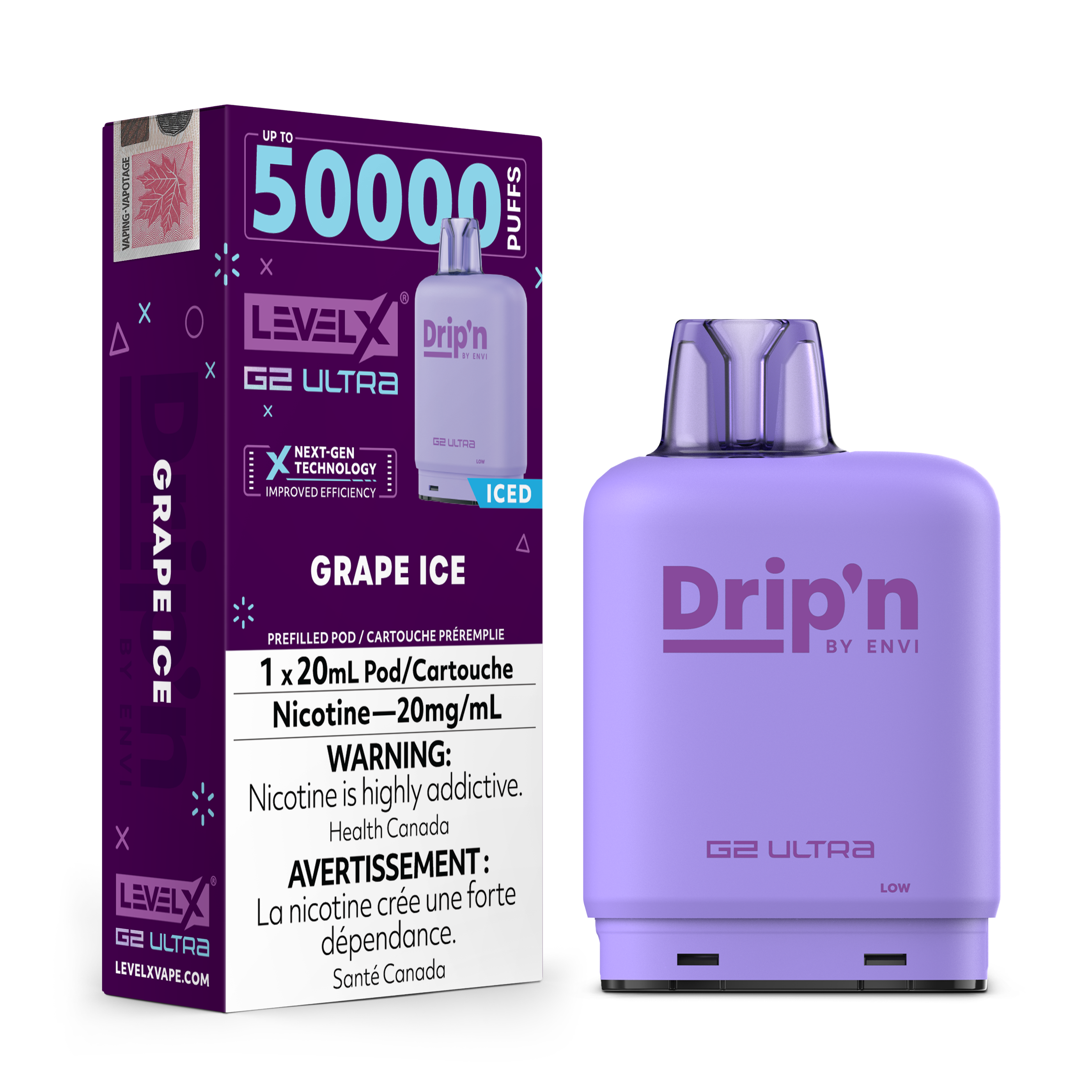 GRAPE ICE - FLAVOUR BEAST LEVEL X G2 DRIP'N ULTRA (20mL)