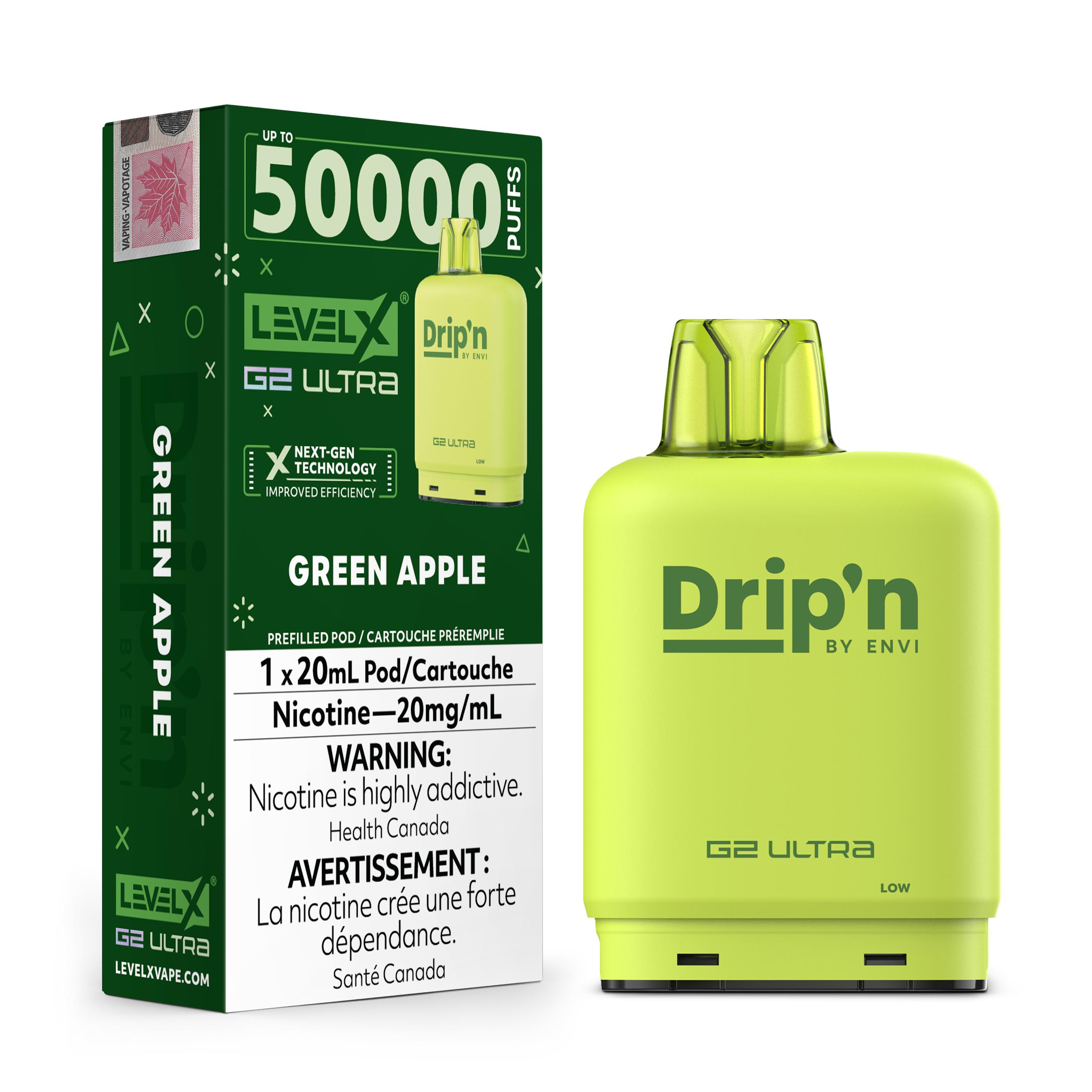 GREEN APPLE - FLAVOUR BEAST LEVEL X G2 DRIP'N ULTRA (20mL)