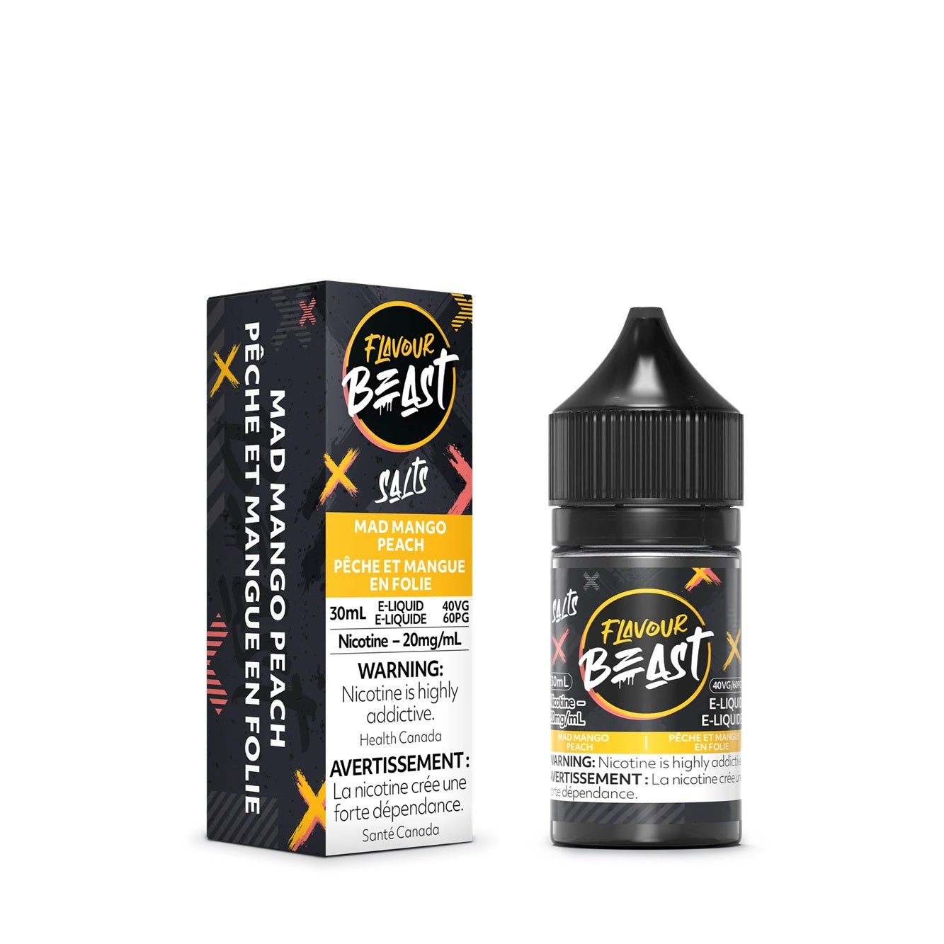 MAD MANGO PEACH - FLAVOUR BEAST E LIQUID (30mL)