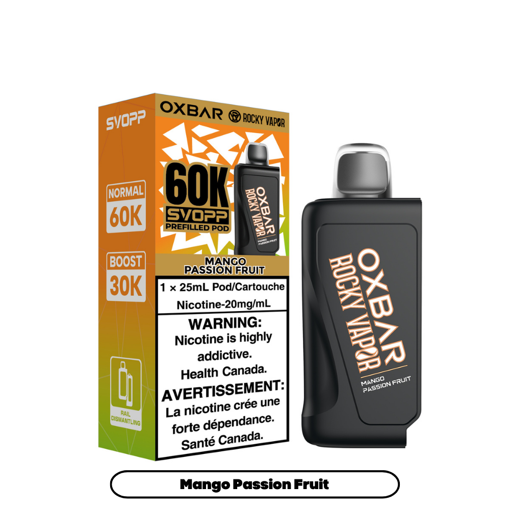 MANGO PASSION FRUIT - OXBAR SVOPP 60K POD SYSTEM (SVOPP DEVICE REQUIRED)