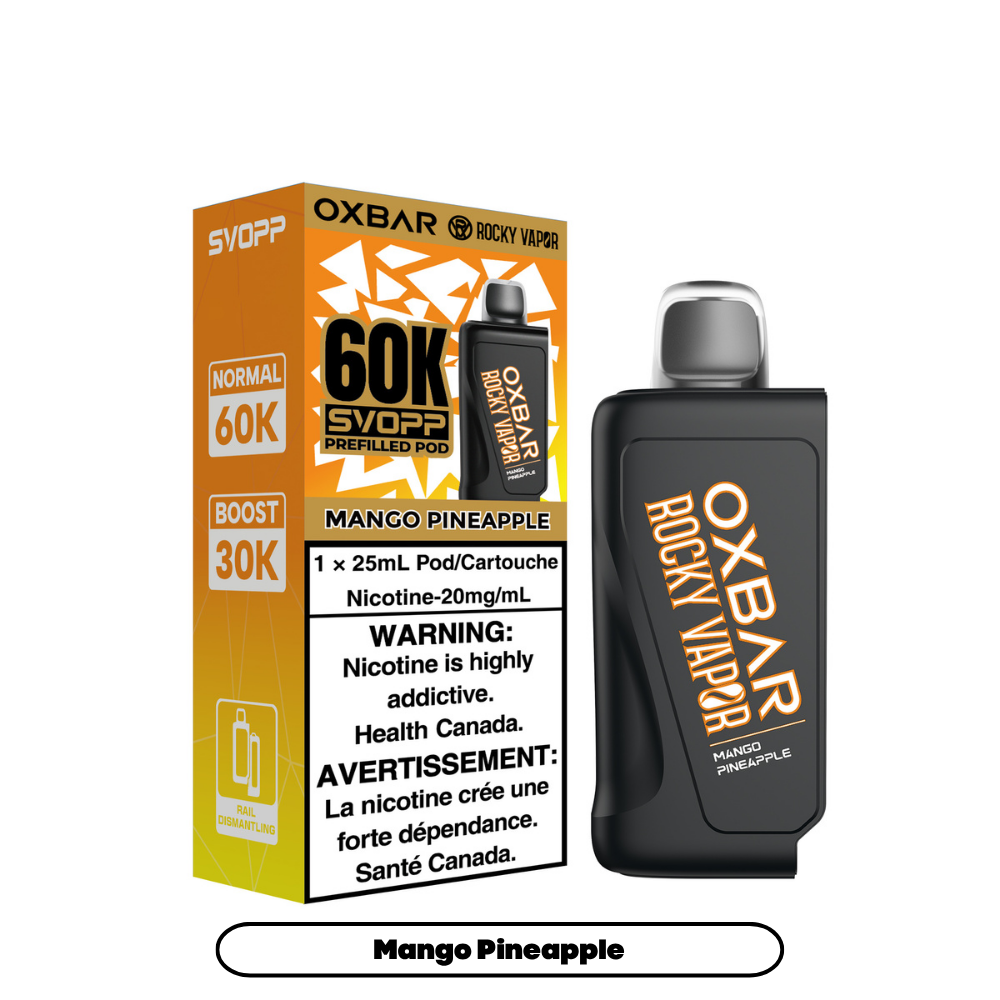 MANGO PINEAPPLE - OXBAR SVOPP 60K POD SYSTEM (SVOPP DEVICE REQUIRED)