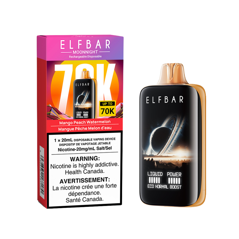MANGO PEACH WATERMELON - ELFBAR MOONNIGHT 70K (20mL)