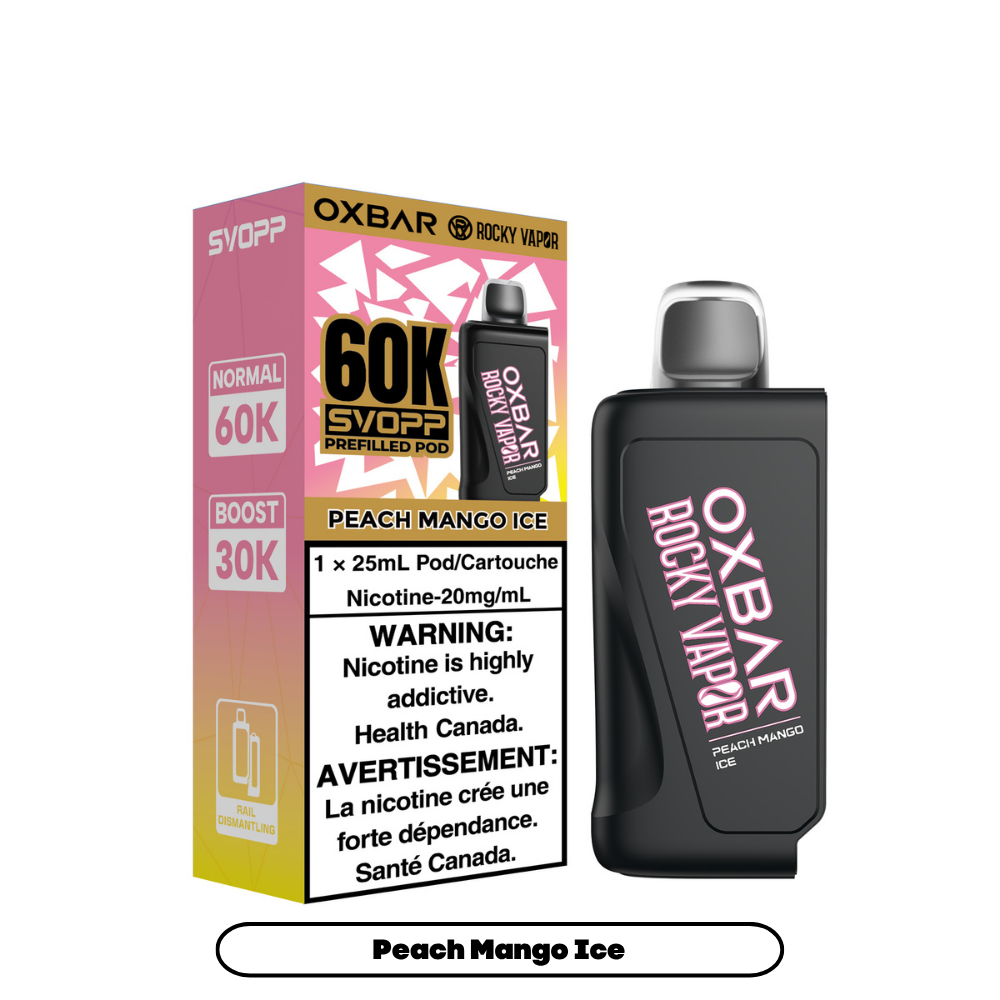 PEACH MANGO ICE - OXBAR SVOPP 60K POD SYSTEM (SVOPP DEVICE REQUIRED)