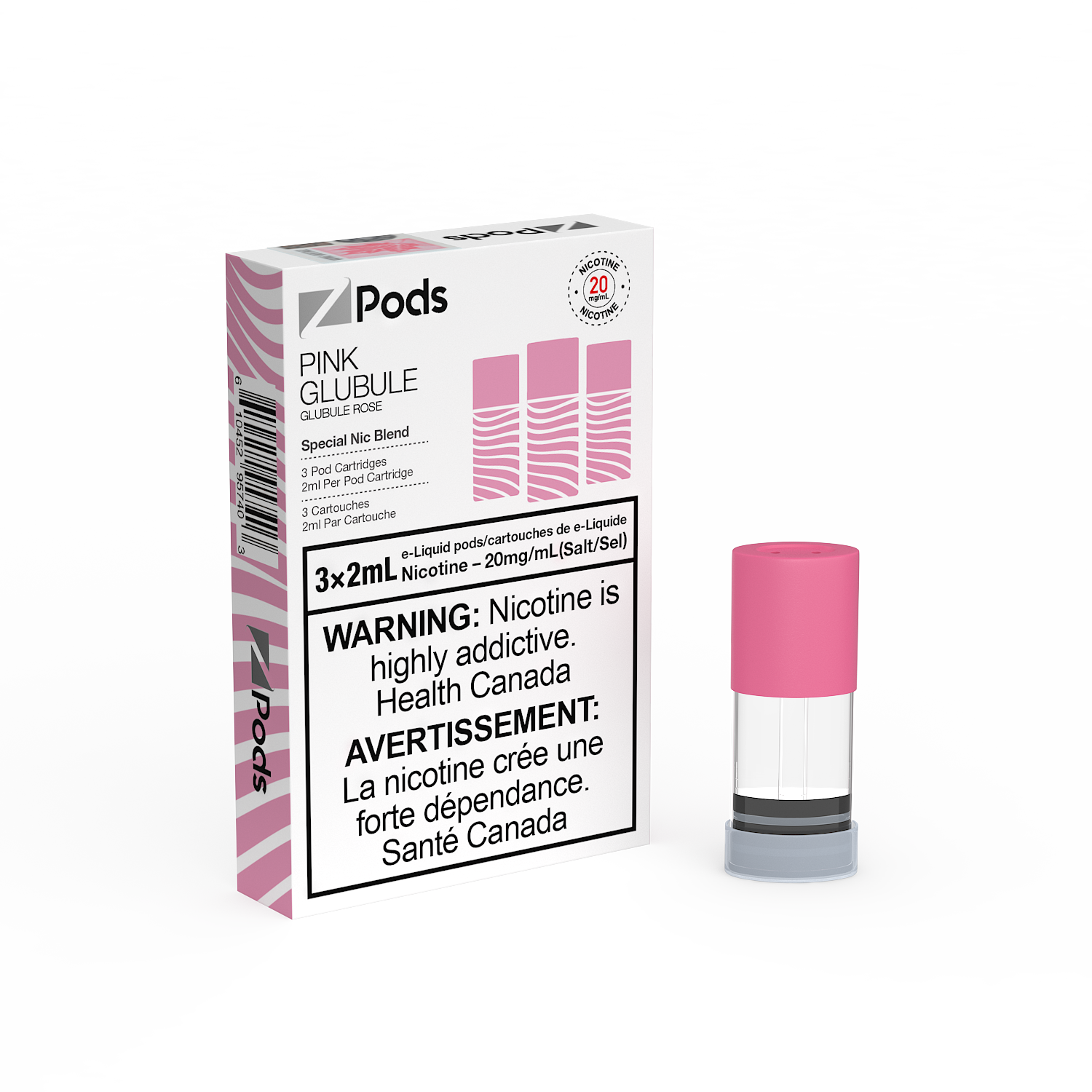 Z-PODS: CHEW / PINK GLUBULE