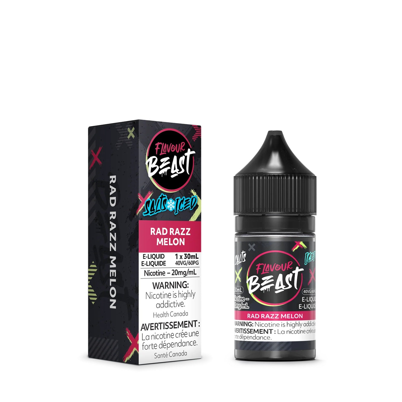 RAD RAZZ MELON ICED - FLAVOUR BEAST E LIQUID (30mL)