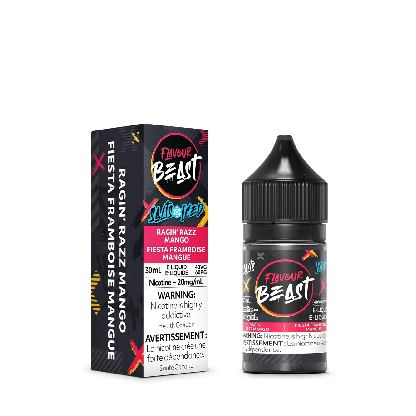 RAGIN' RAZZ MANGO ICED - FLAVOUR BEAST E LIQUID (30mL)