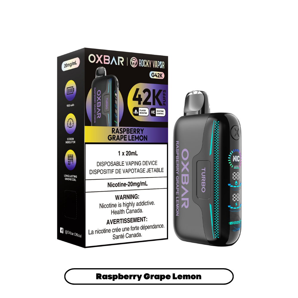 RASPBERRY GRAPE LEMON - OXBAR G42K