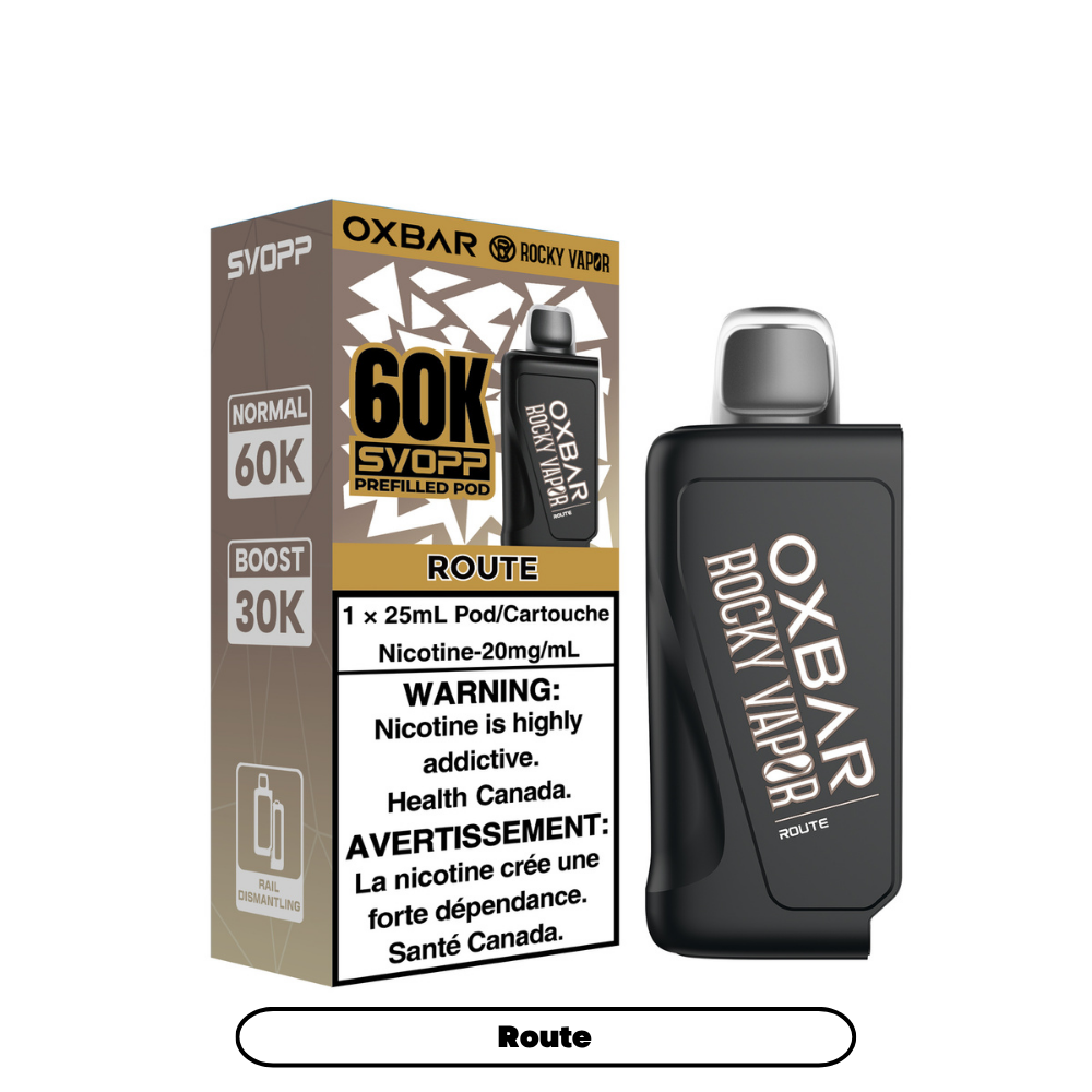 ROUTE - OXBAR SVOPP 60K POD SYSTEM (SVOPP DEVICE REQUIRED)