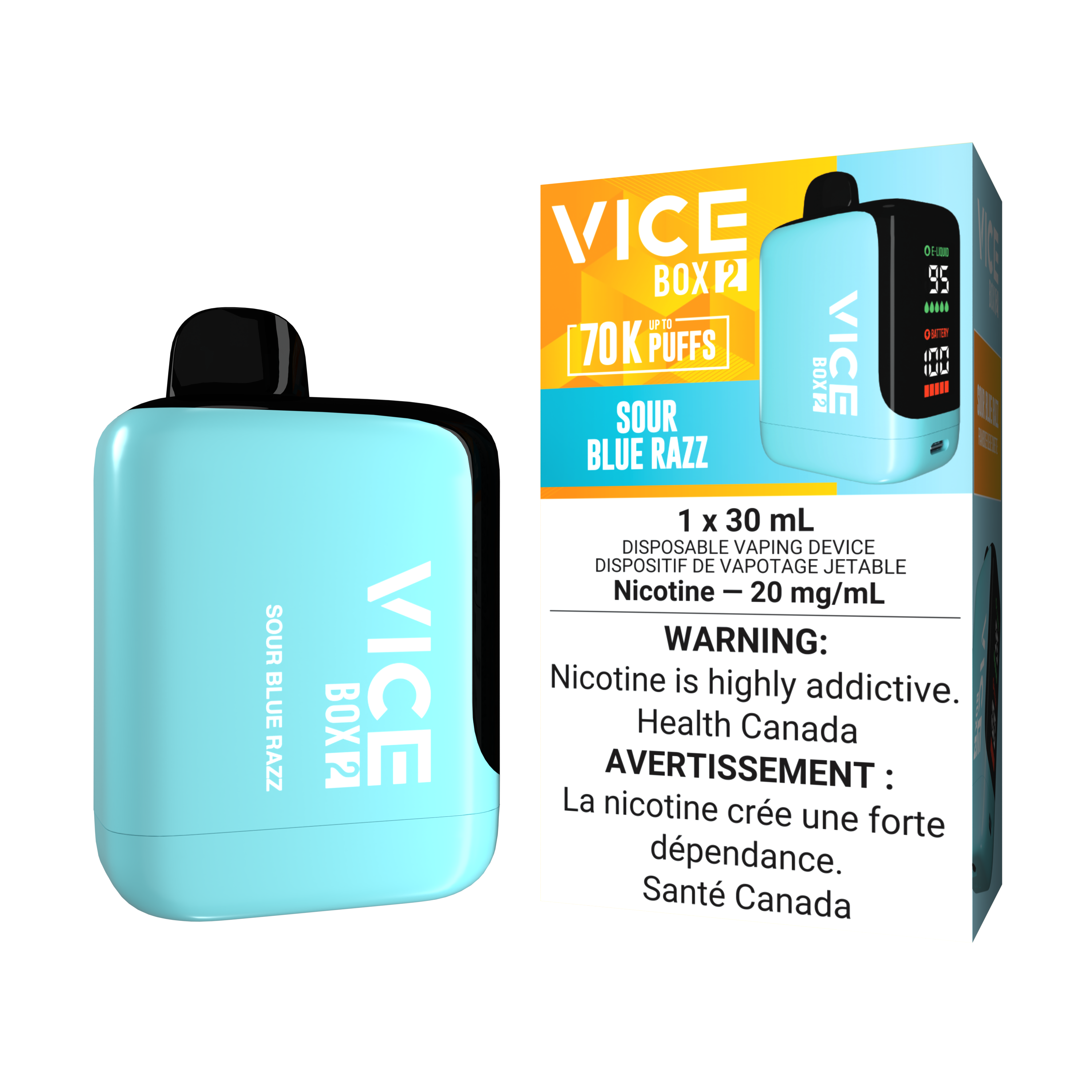 SOUR BLUE RAZZ - VICE BOX 2 DISPOSABLE