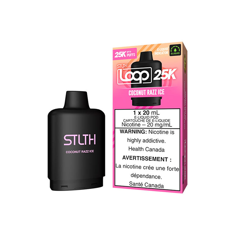 COCONUT RAZZ ICE - STLTH LOOP 25K (20mL)