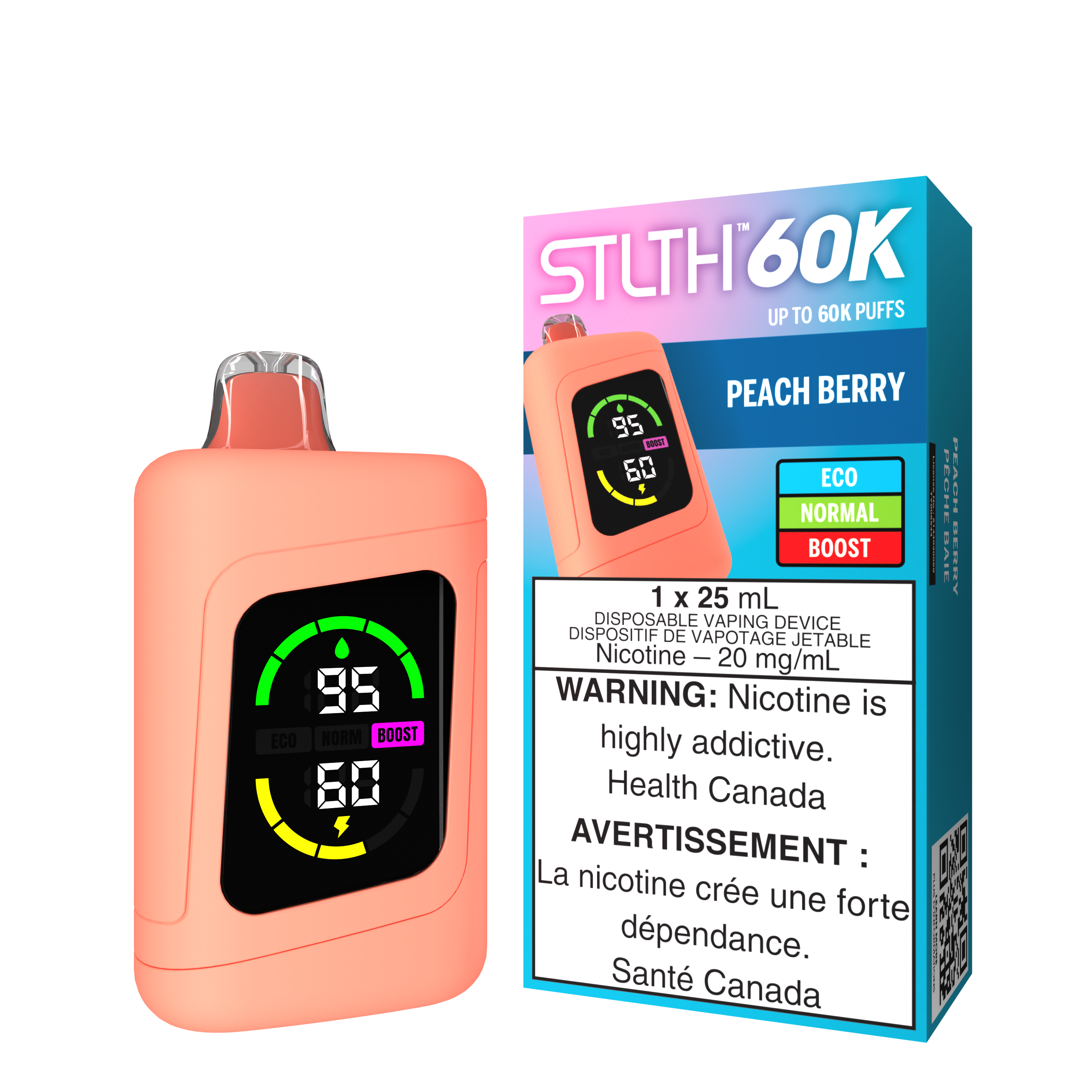 PEACH BERRY - STLTH 60K DISPOSABLE