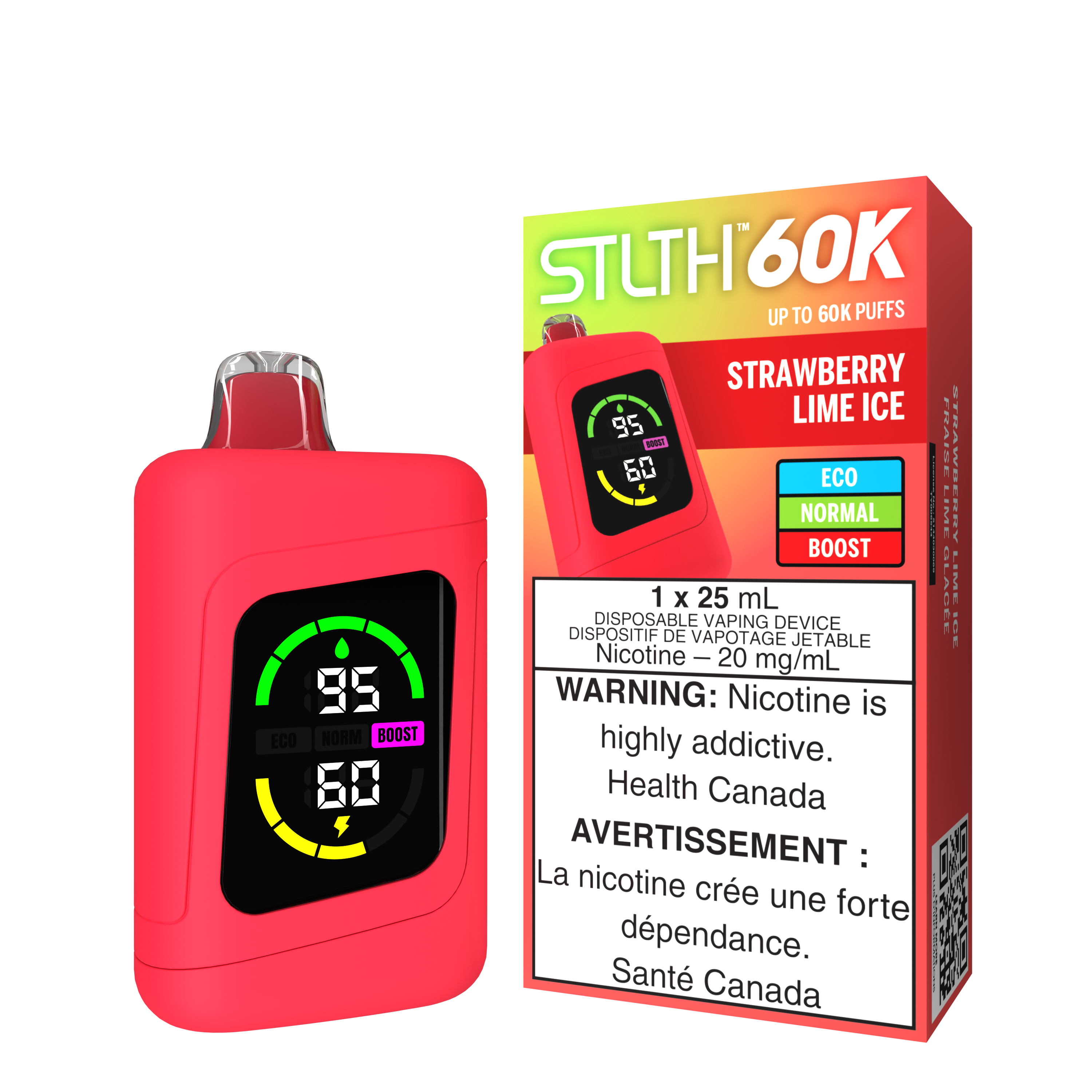 STRAWBERRY LIME ICE - STLTH 60K DISPOSABLE