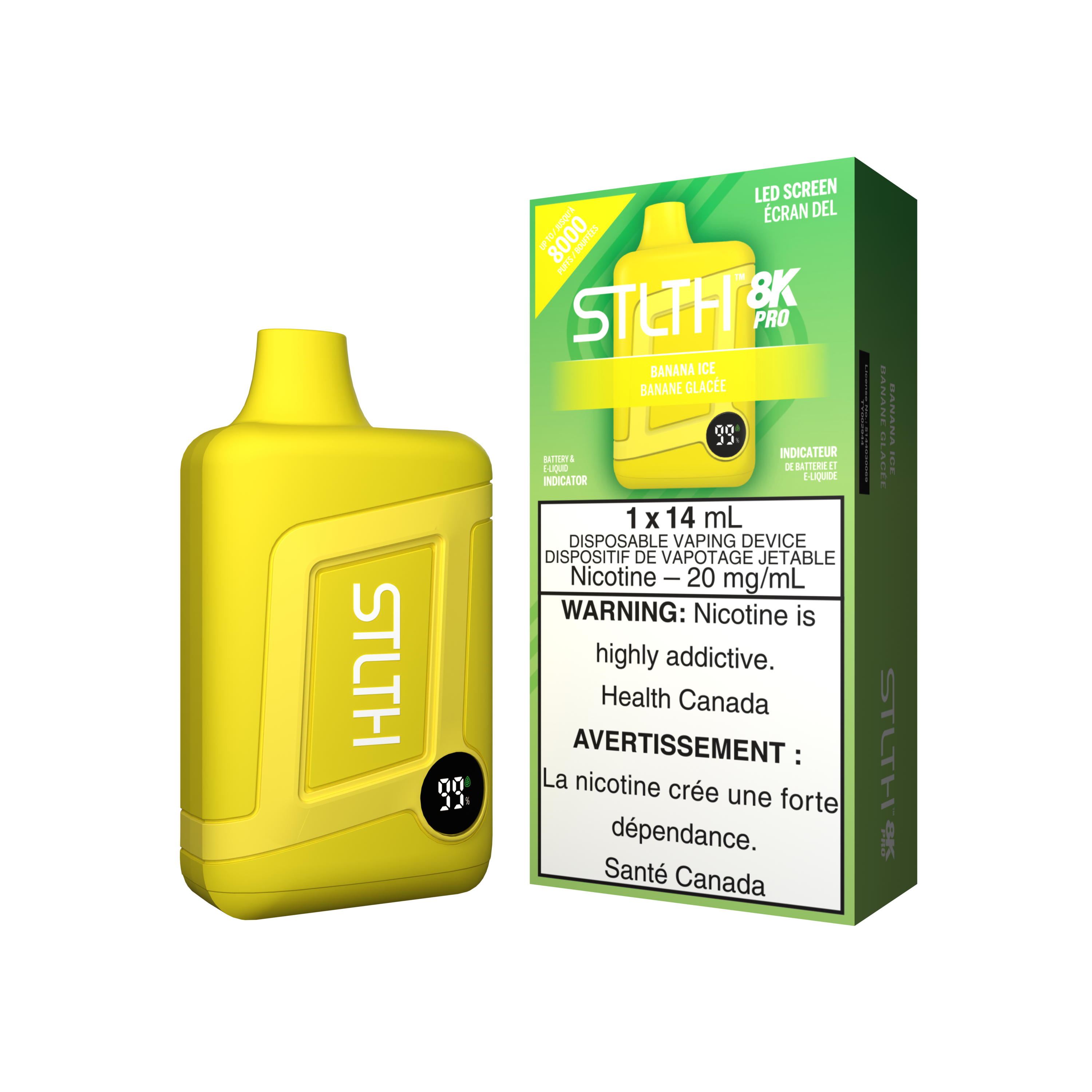 STLTH BOX 8K PRO DISPOSABLE - BANANA ICE