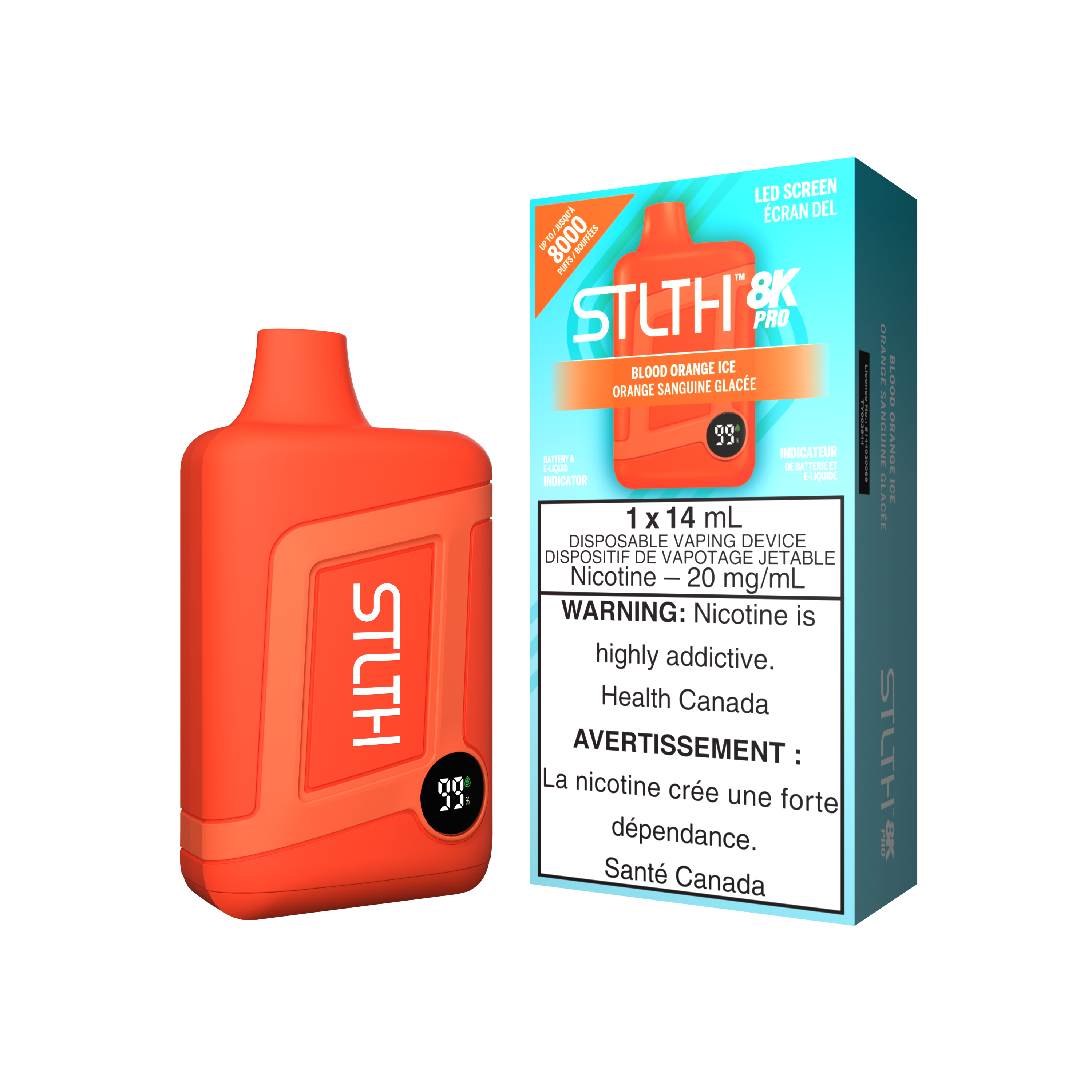 STLTH BOX 8K PRO DISPOSABLE - BLOOD ORANGE ICE