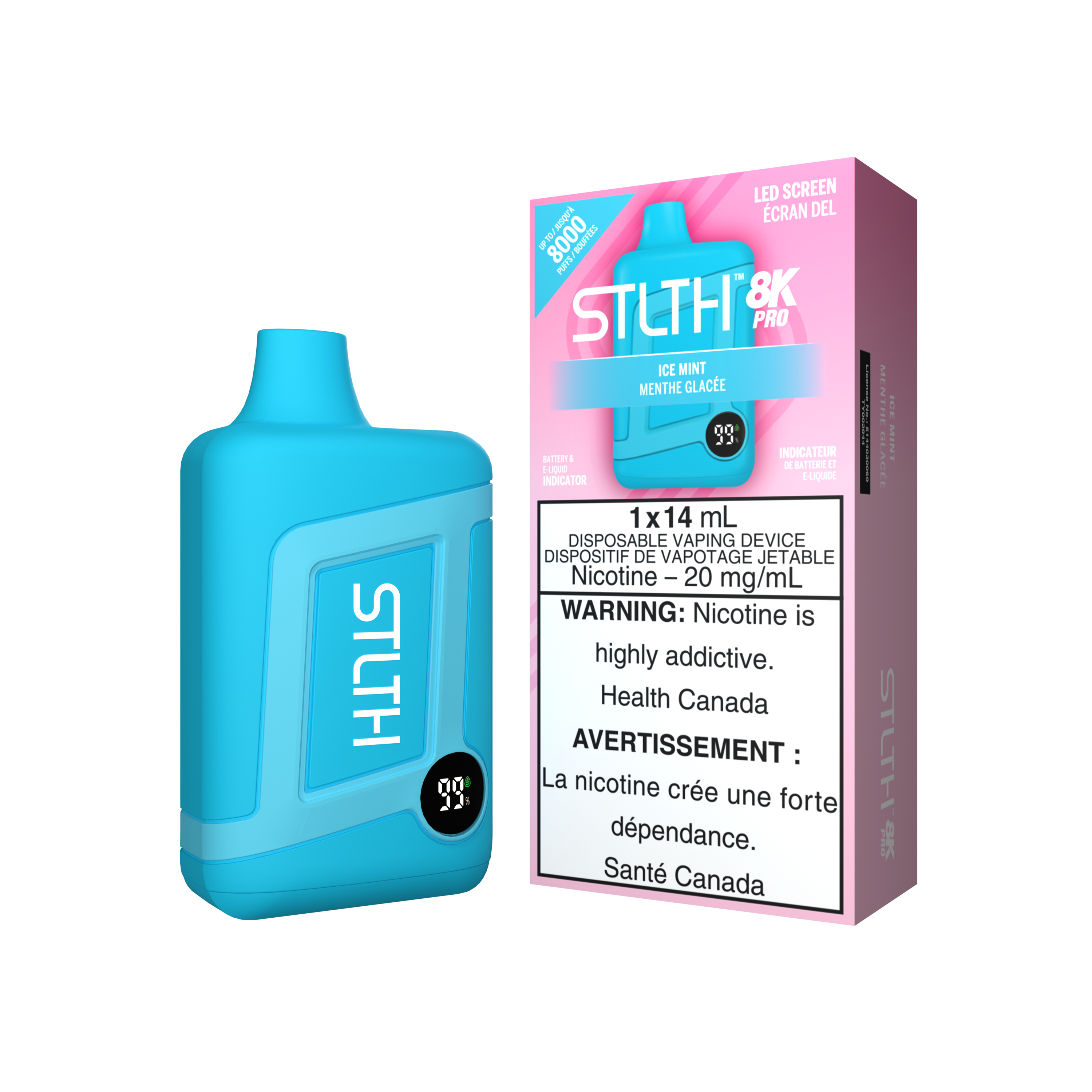 STLTH BOX 8K PRO DISPOSABLE - ICE MINT