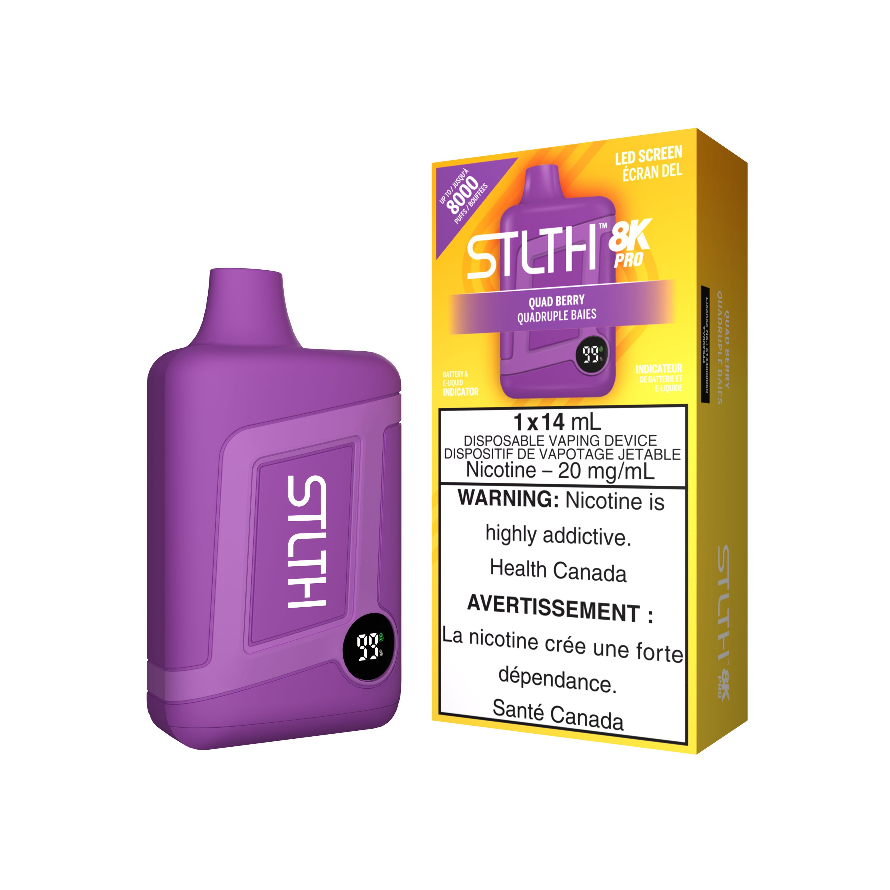 STLTH BOX 8K PRO DISPOSABLE - QUAD BERRY