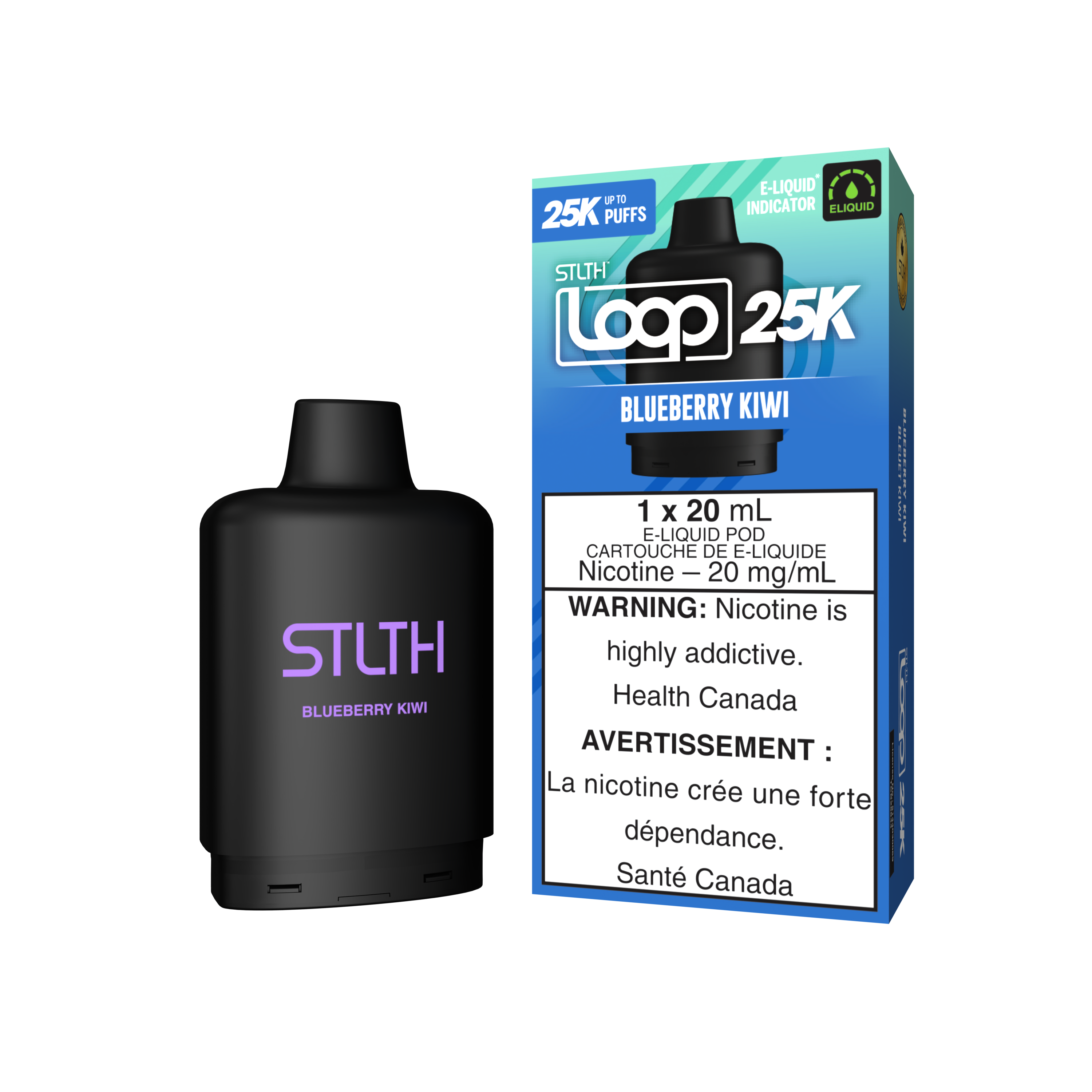 BLUEBERRY KIWI - STLTH LOOP 25K (20mL)