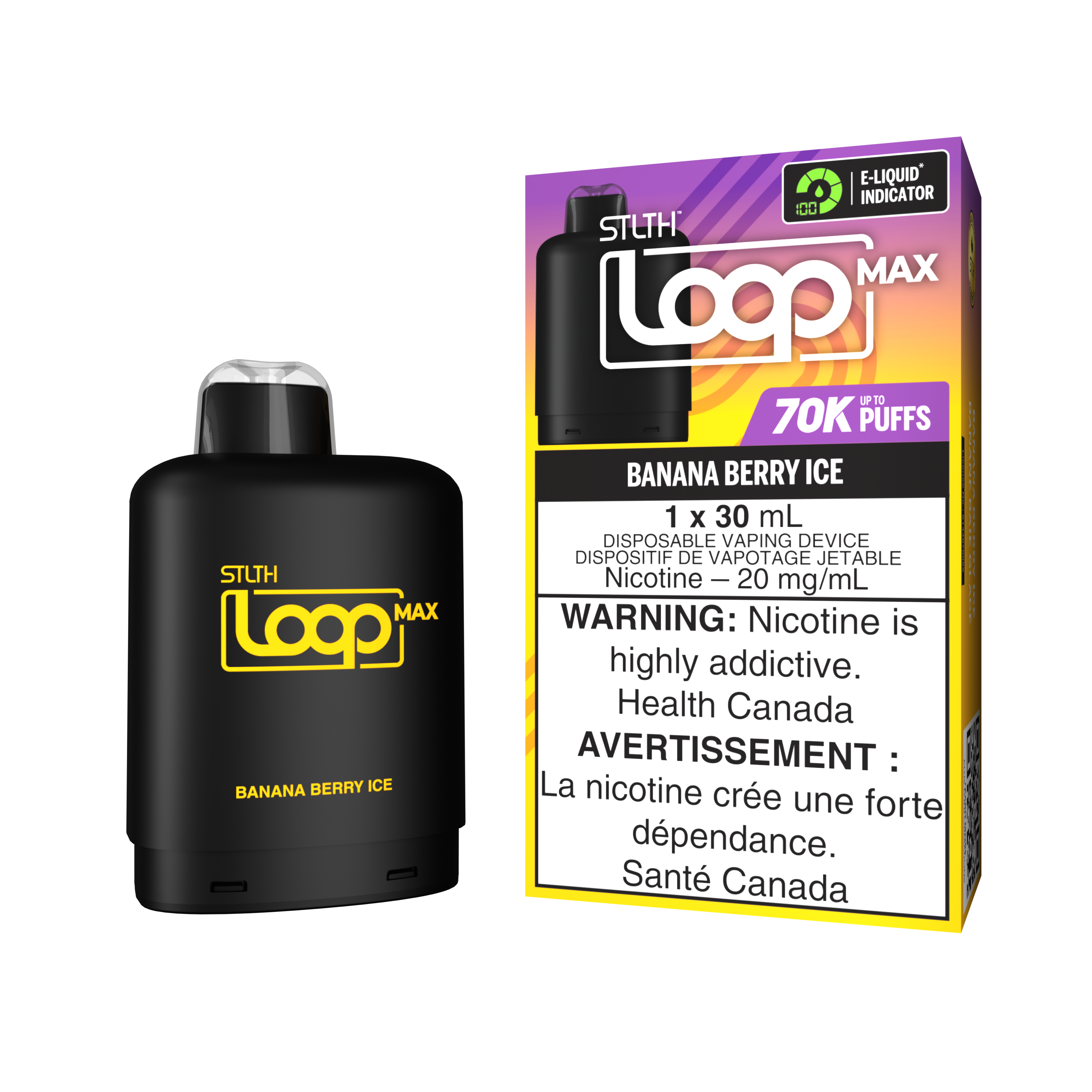 BANANA BERRY ICE - STLTH LOOP MAX (30mL)