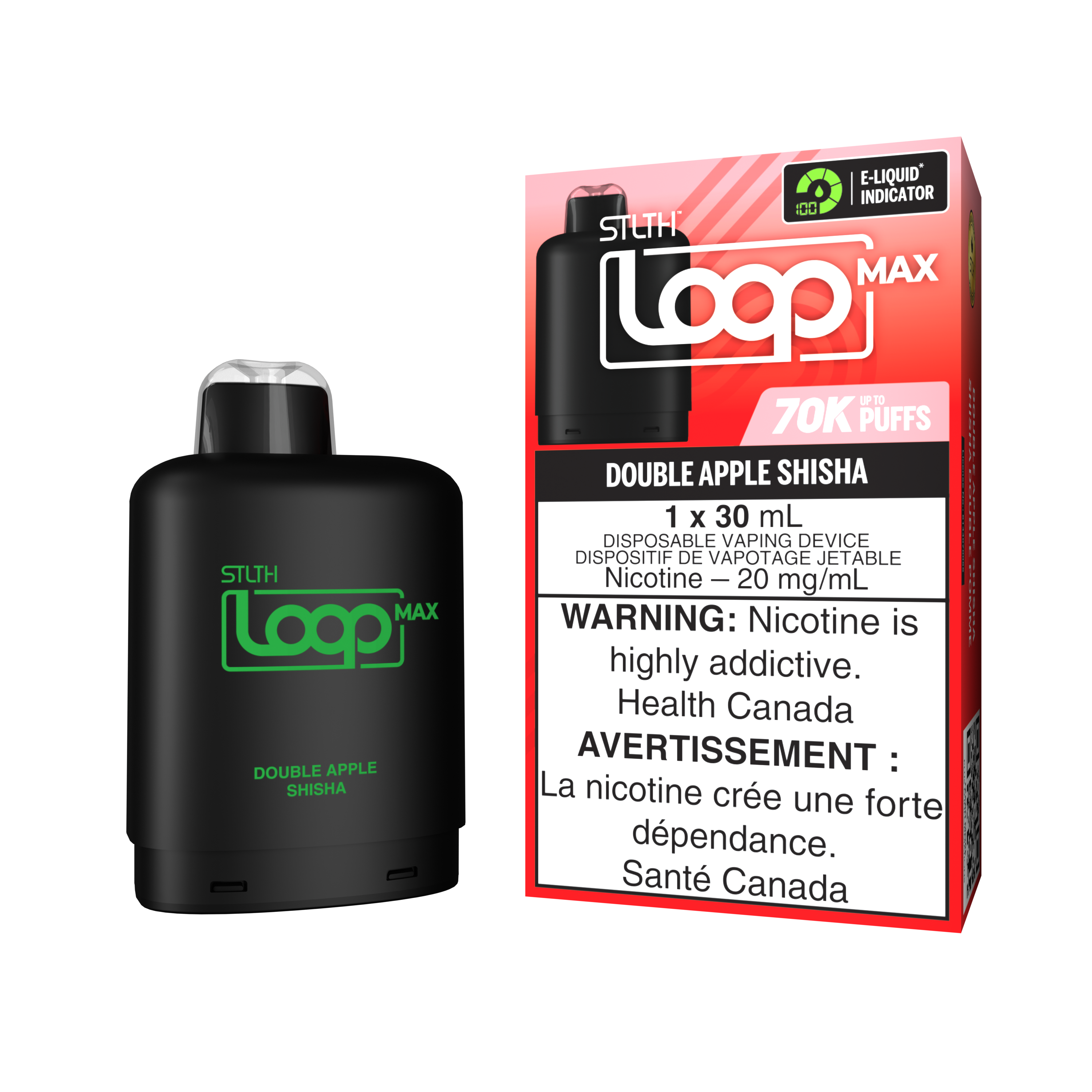 DOUBLE APPLE SHISHA - STLTH LOOP MAX (30mL)