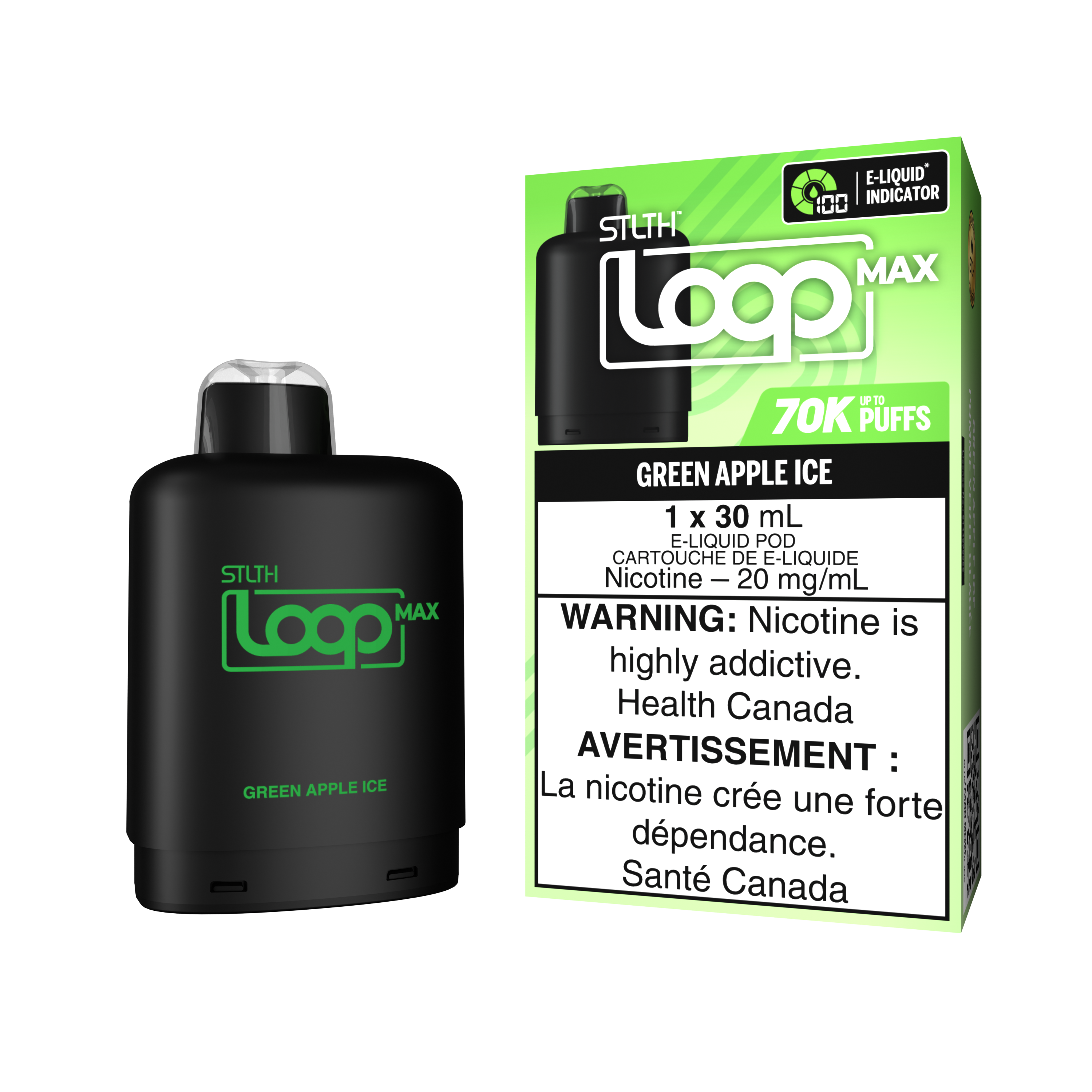 GREEN APPLE ICE - STLTH LOOP MAX (30mL)