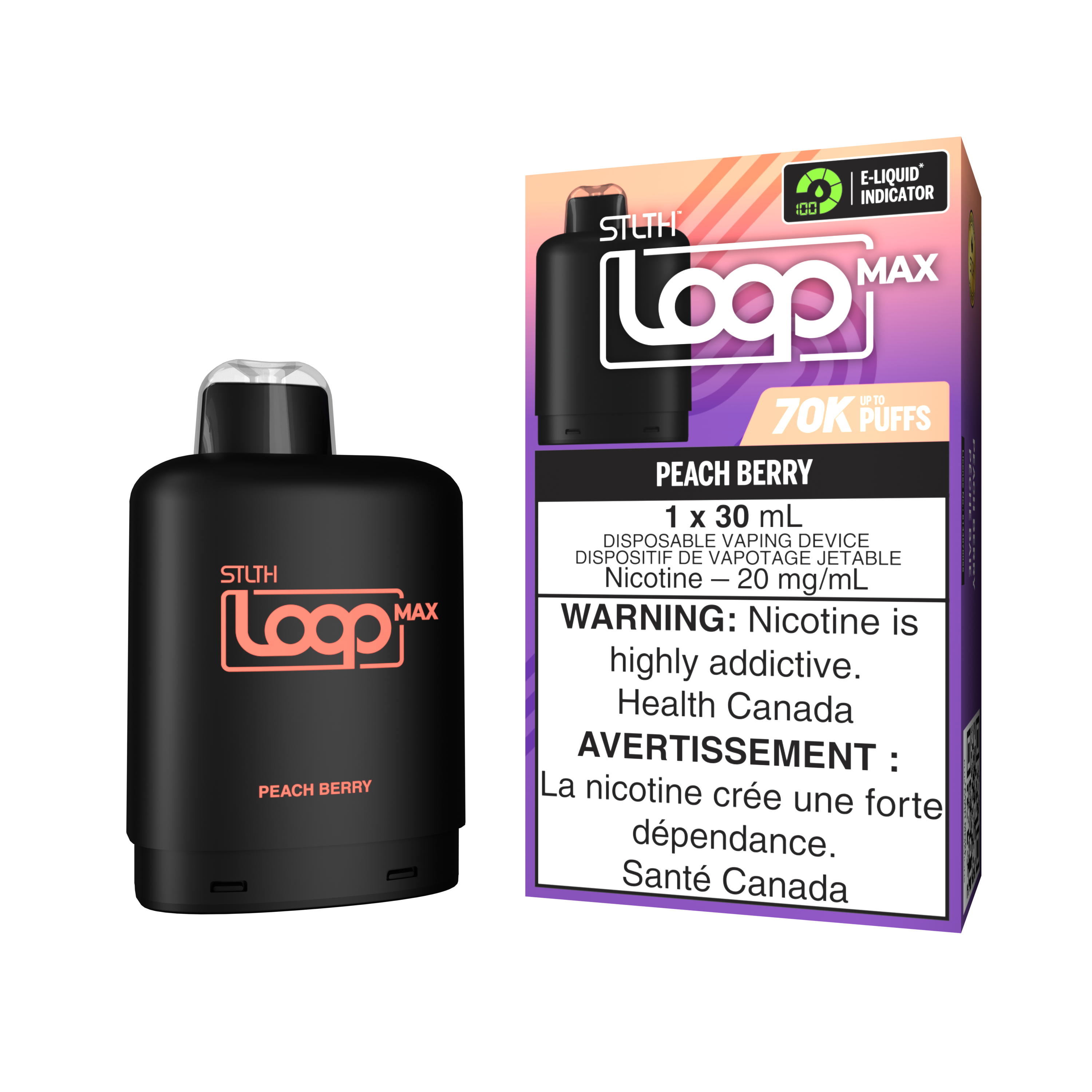 PEACH BERRY - STLTH LOOP MAX (30mL)