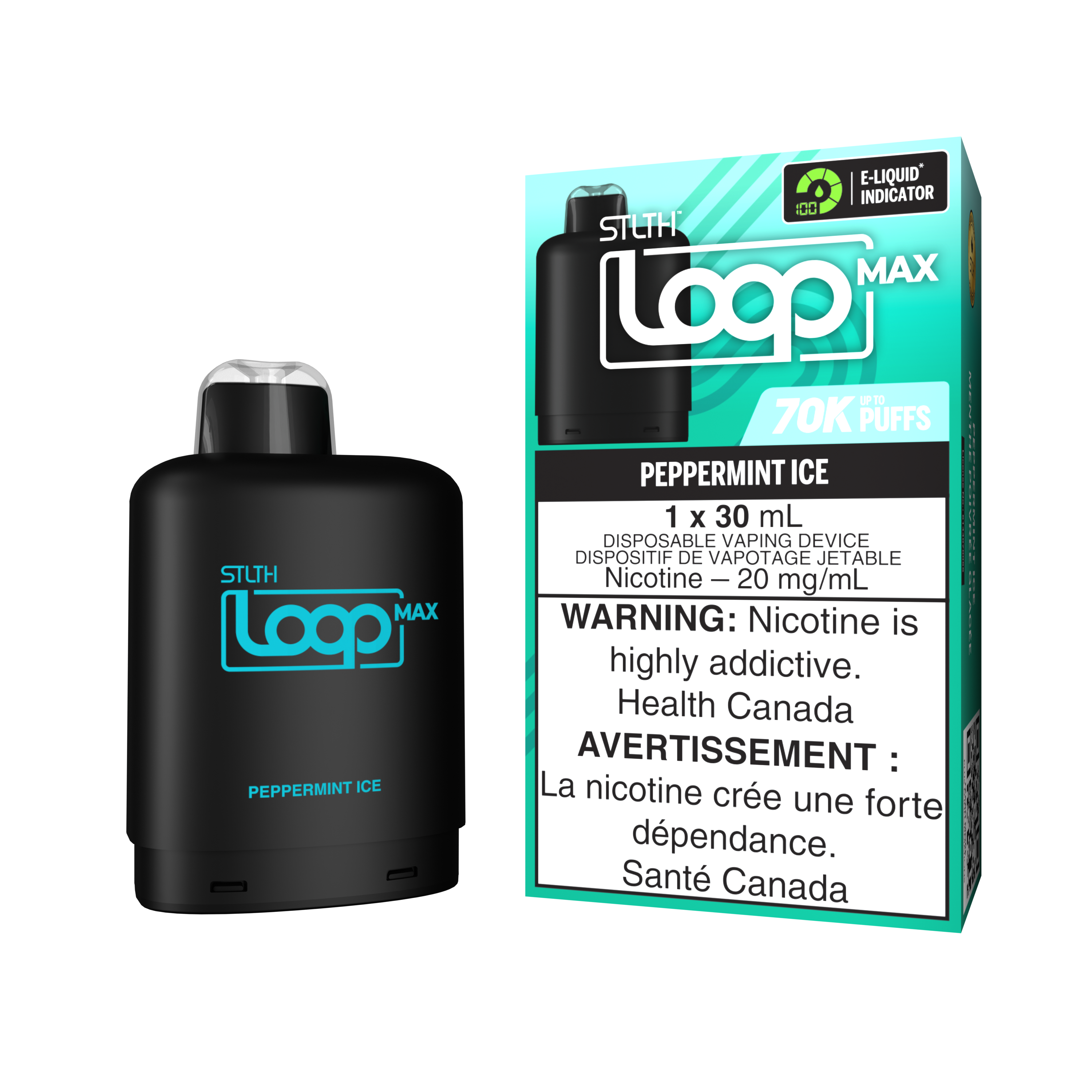 PEPPERMINT ICE - STLTH LOOP MAX (30mL)