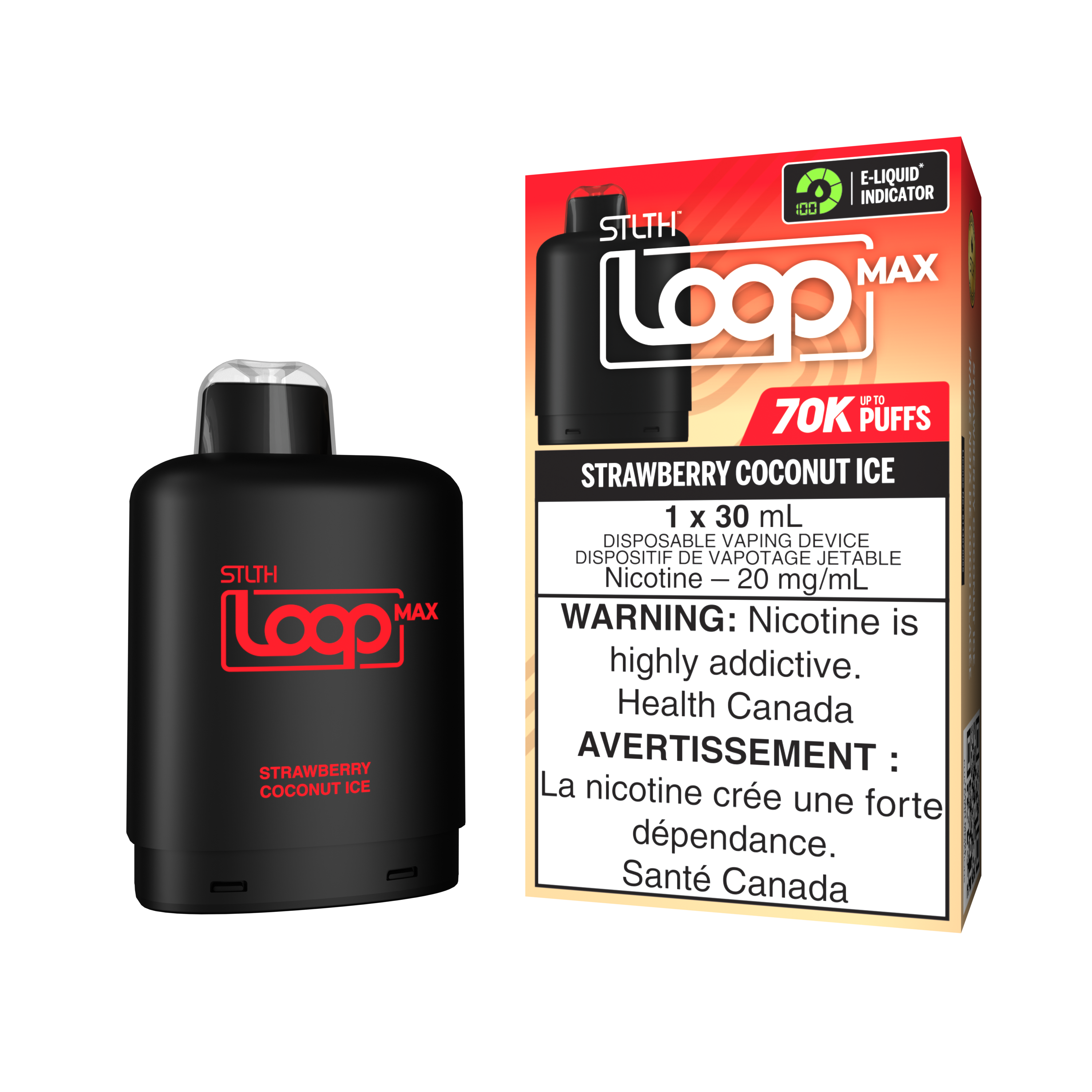 STRAWBERRY COCONUT ICE - STLTH LOOP MAX (30mL)