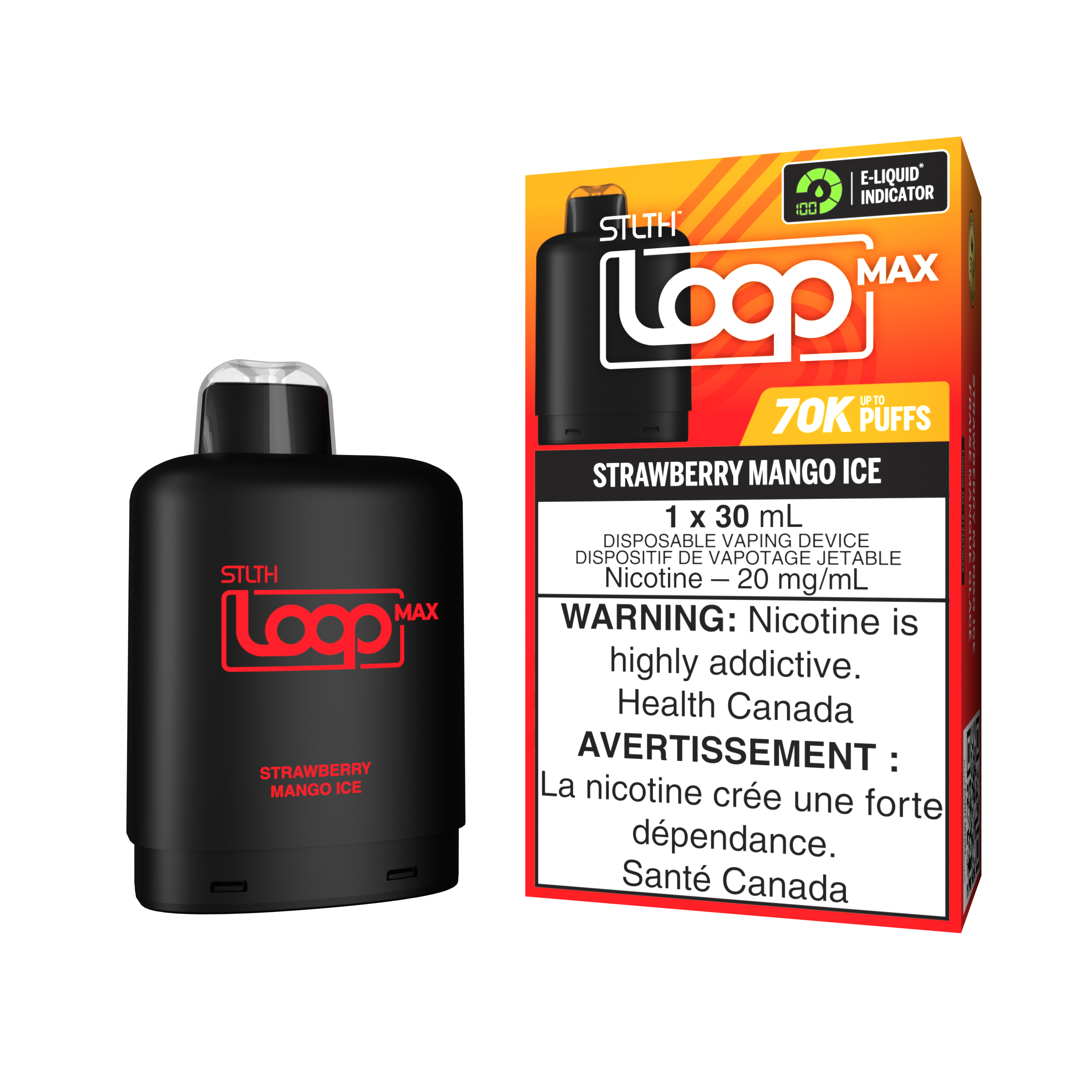 STRAWBERRY MANGO ICE - STLTH LOOP MAX (30mL)