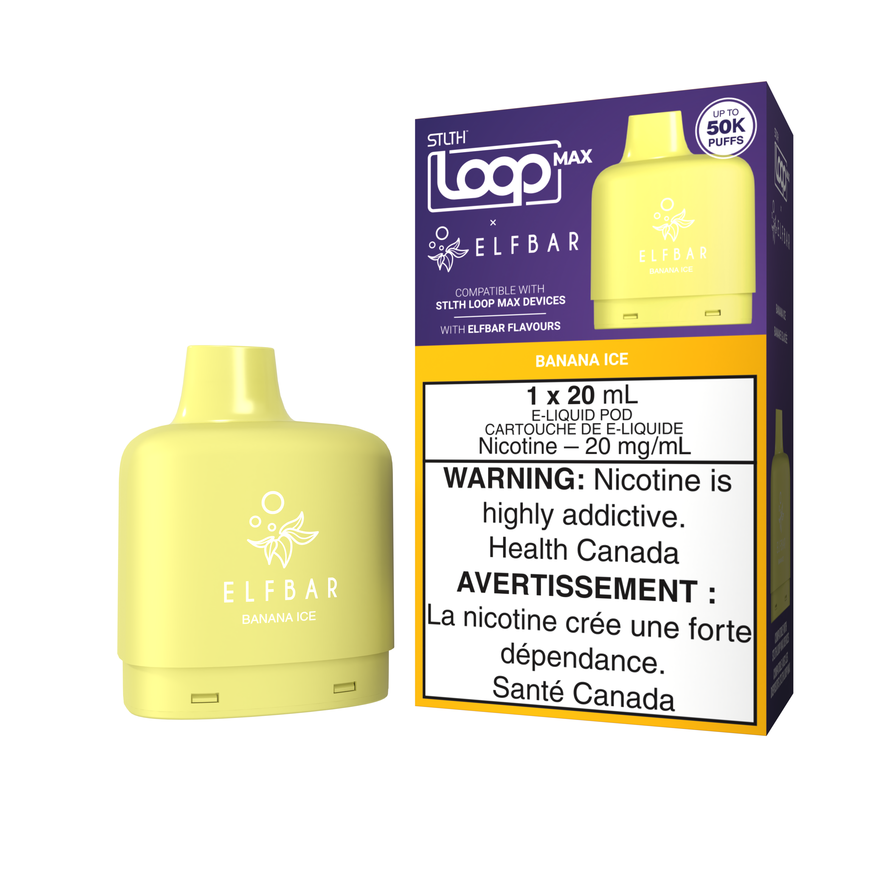 BANANA ICE - STLTH LOOP MAX X ELFBAR POD (20mL)