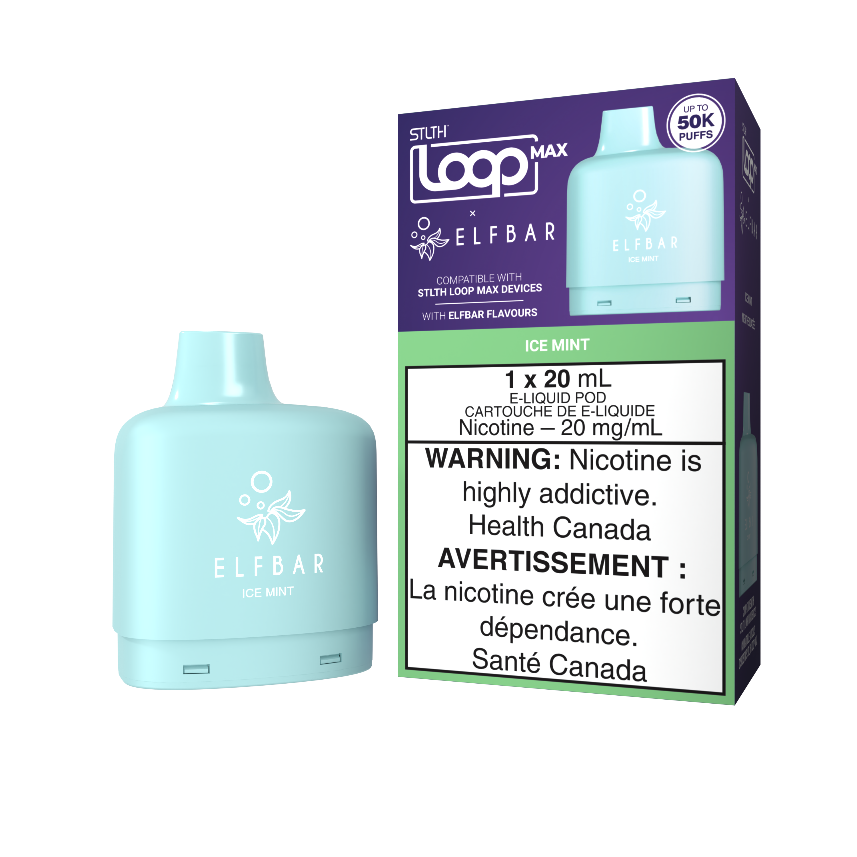 ICE MINT - STLTH LOOP MAX X ELFBAR POD (20mL)