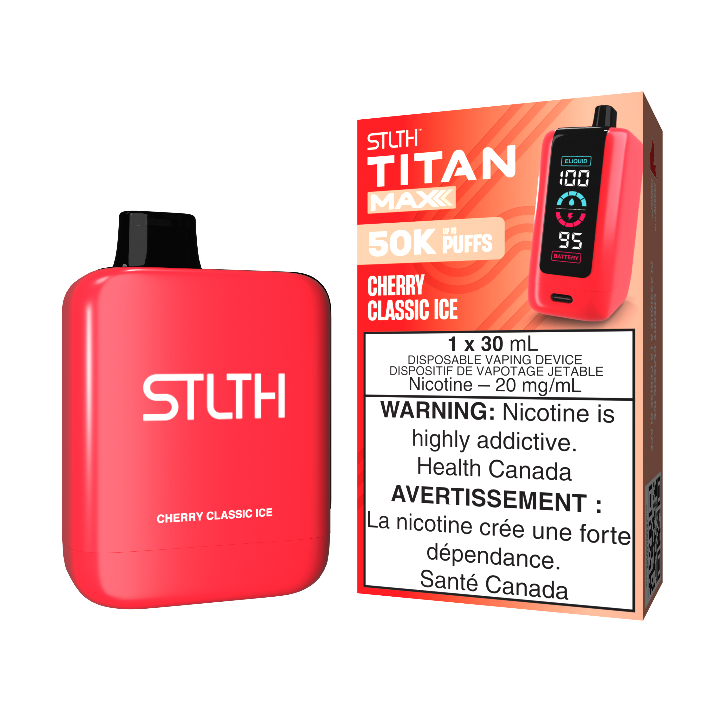CHERRY CLASSIC ICE - STLTH TITAN MAX DISPOSABLE (30mL)