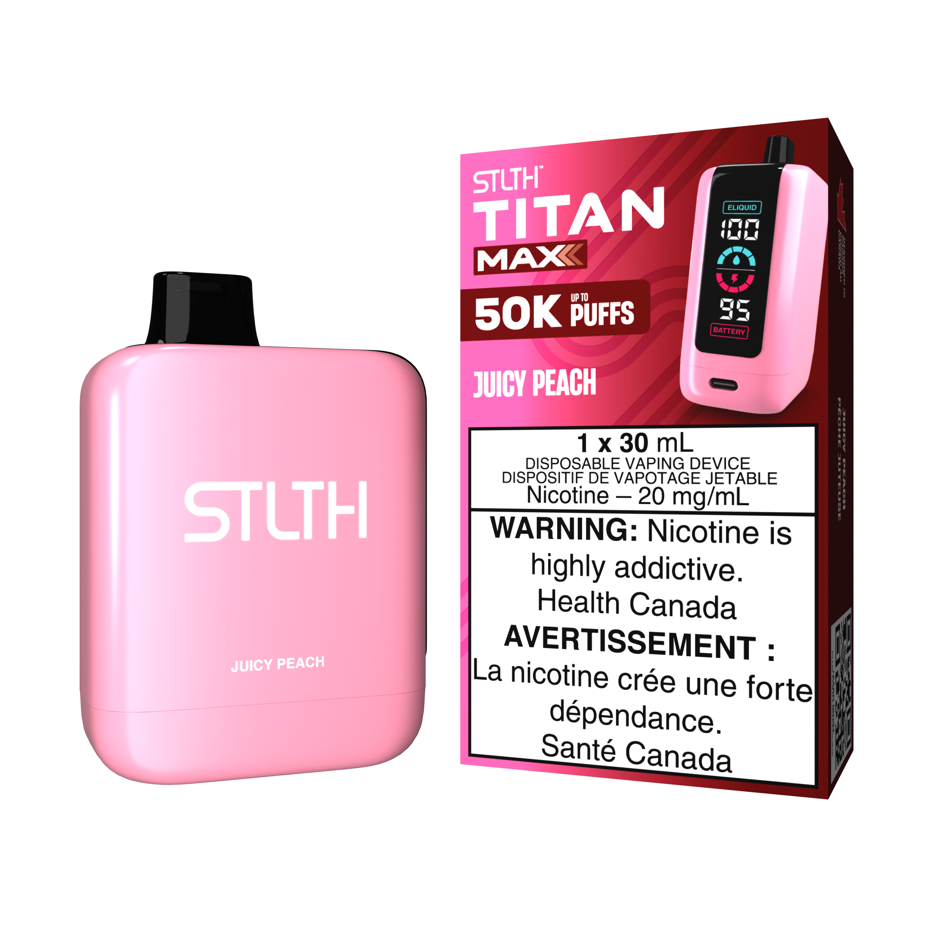 JUICY PEACH - STLTH TITAN MAX DISPOSABLE (30mL)