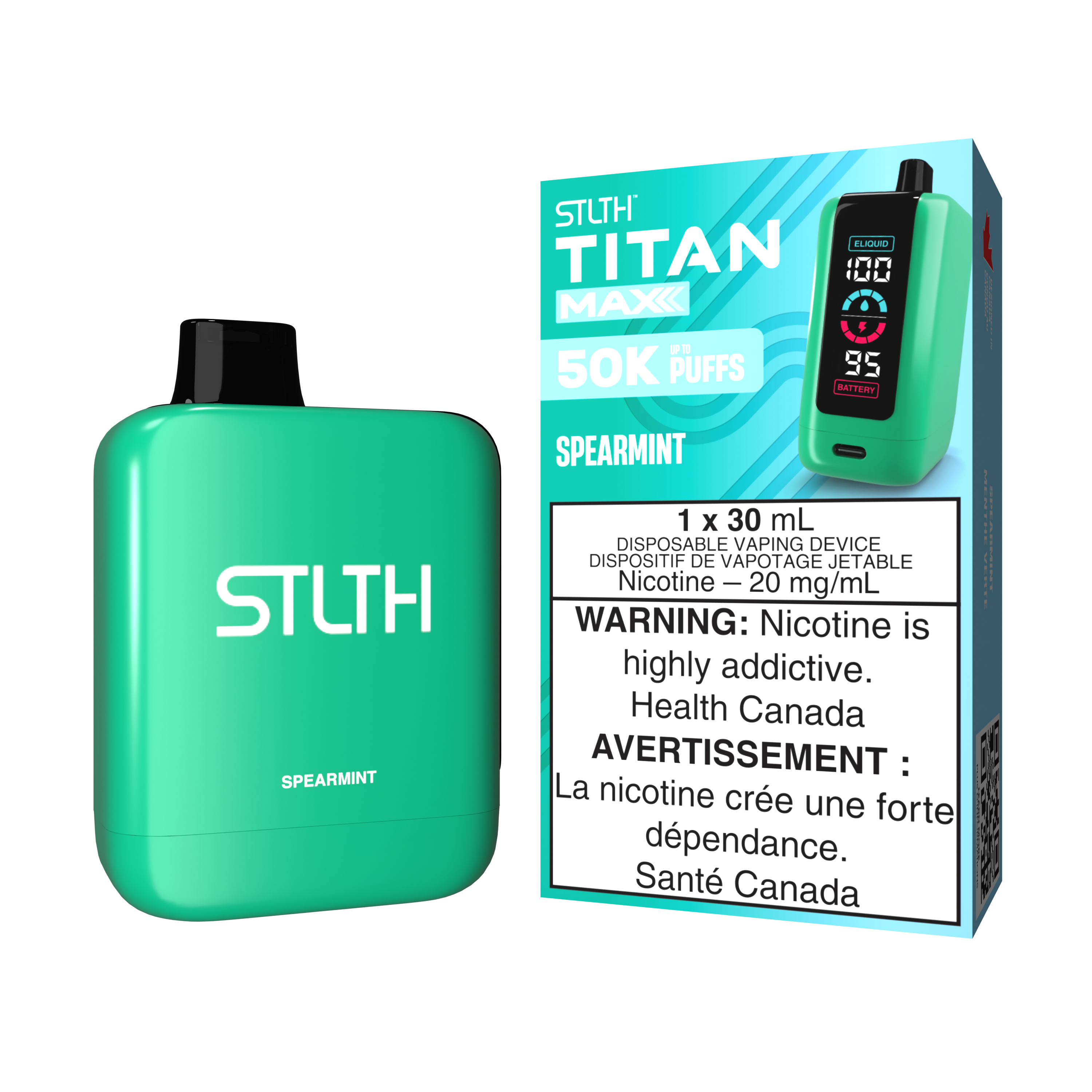 SPEARMINT - STLTH TITAN MAX DISPOSABLE (30mL)