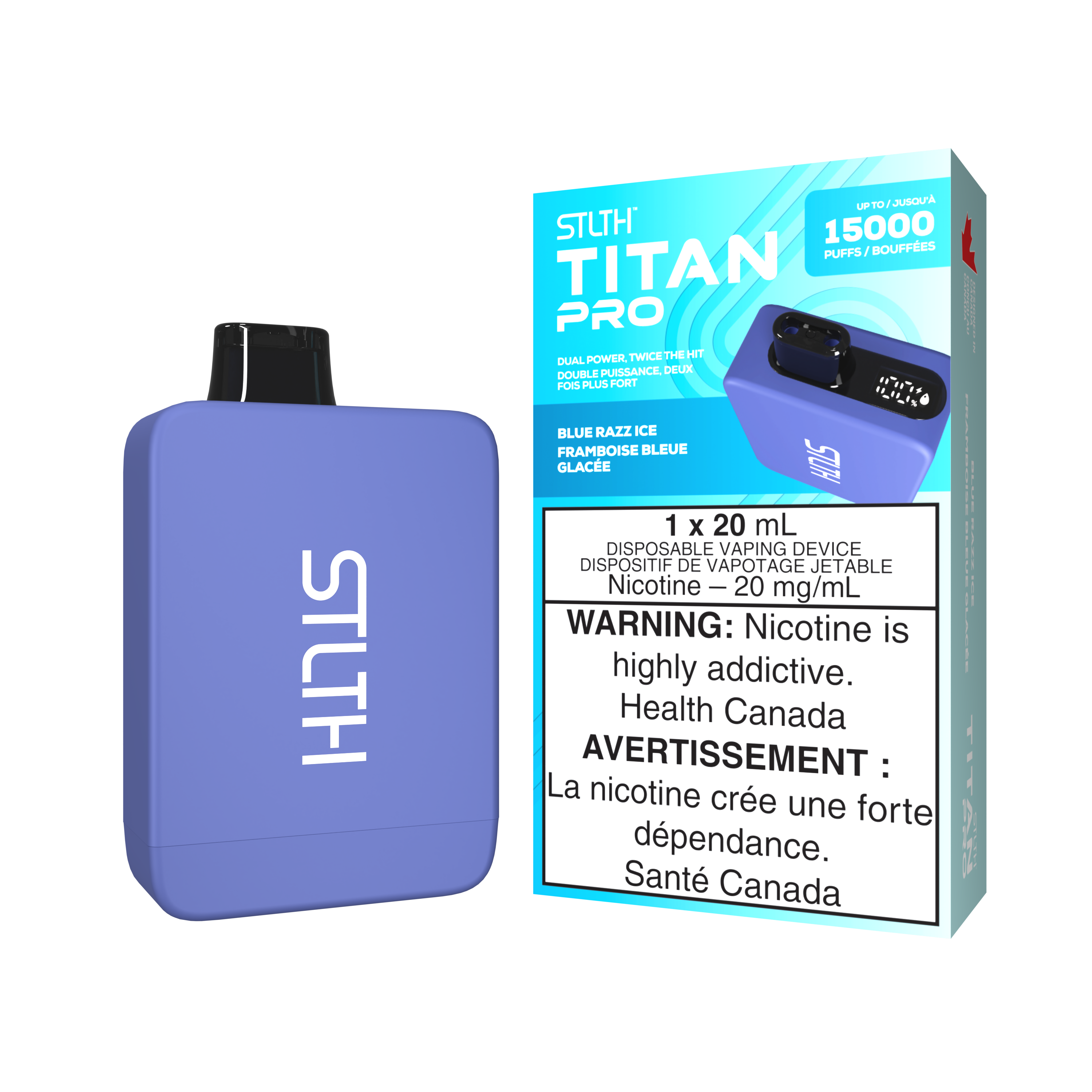 BLUE RAZZ ICE - STLTH TITAN PRO (20mL)