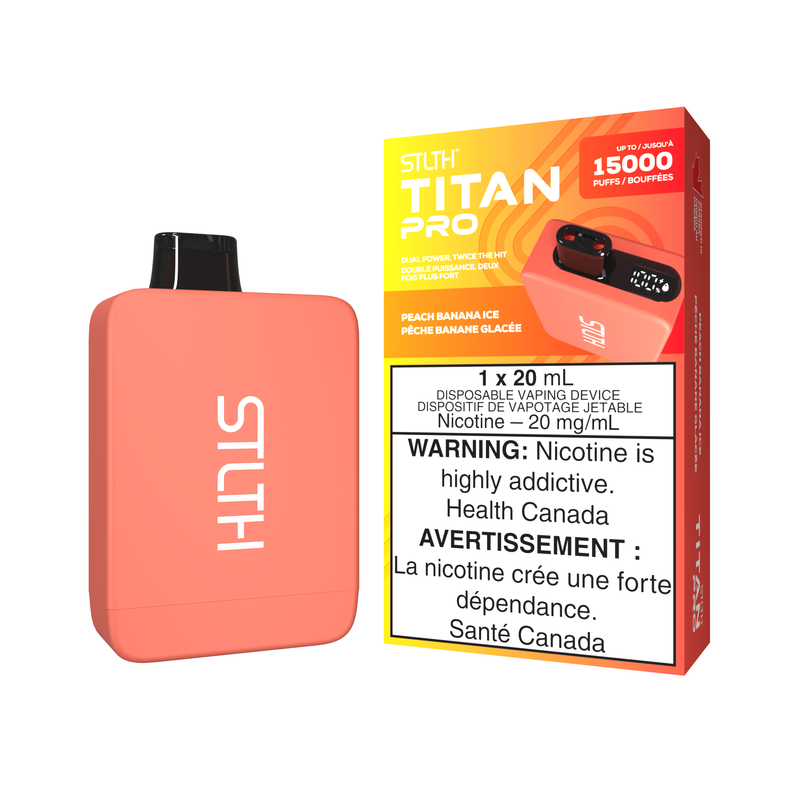 PEACH BANANA ICE - STLTH TITAN PRO (20mL)